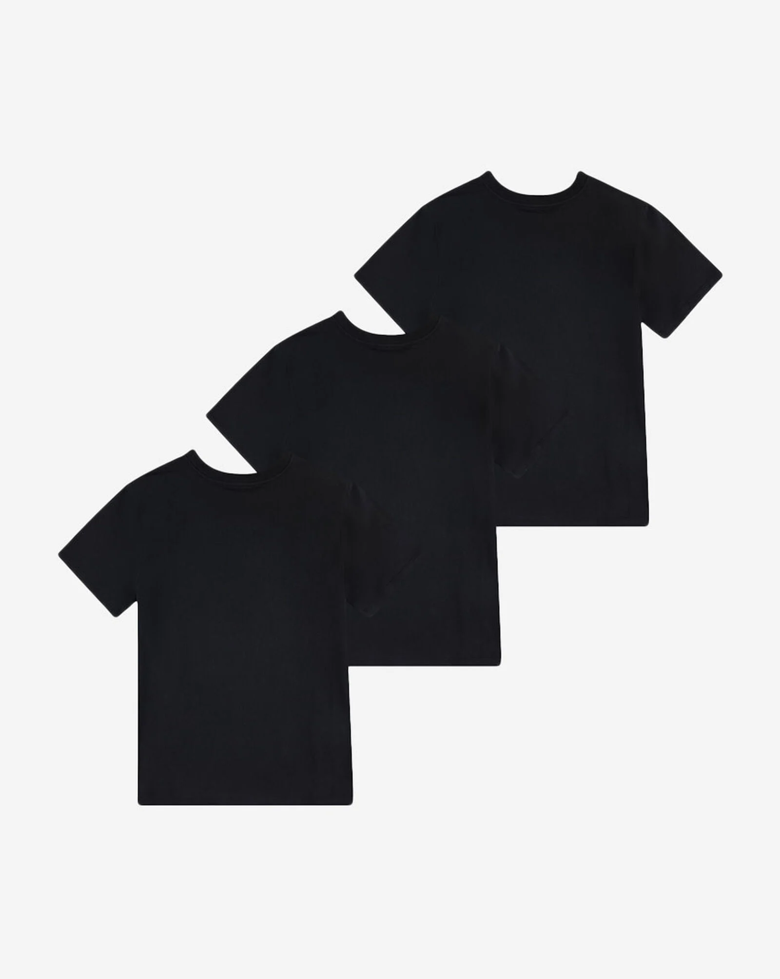 Boys' 3-Pack Classic Fit Crew Tee (8-20) Black 3 Boys' 3-Pack Classic Fit Crew Tee (8-20) Black