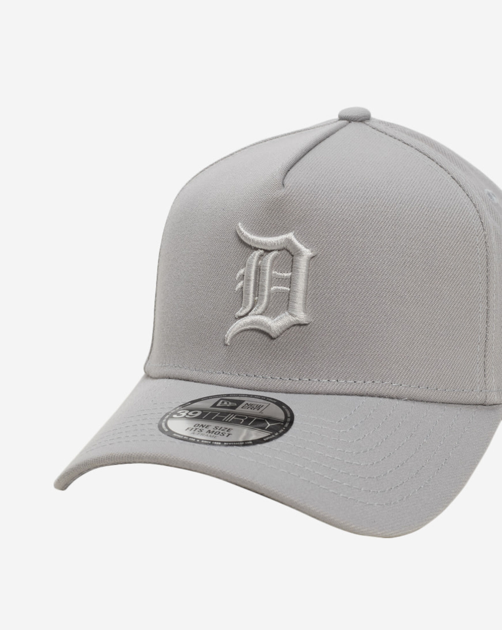 39Thirty Detroit Tigers Stretch Fit Fitted Hat Grey