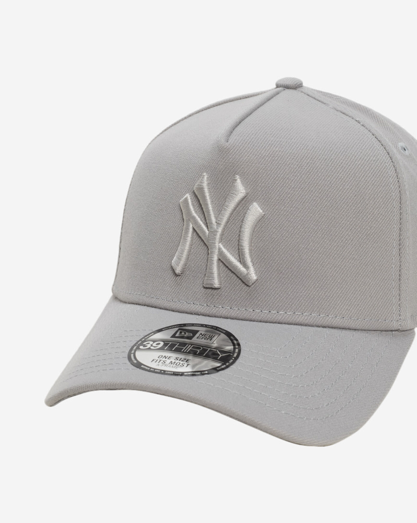 39Thirty New York Yankees Stretch Fit Fitted Hat Grey