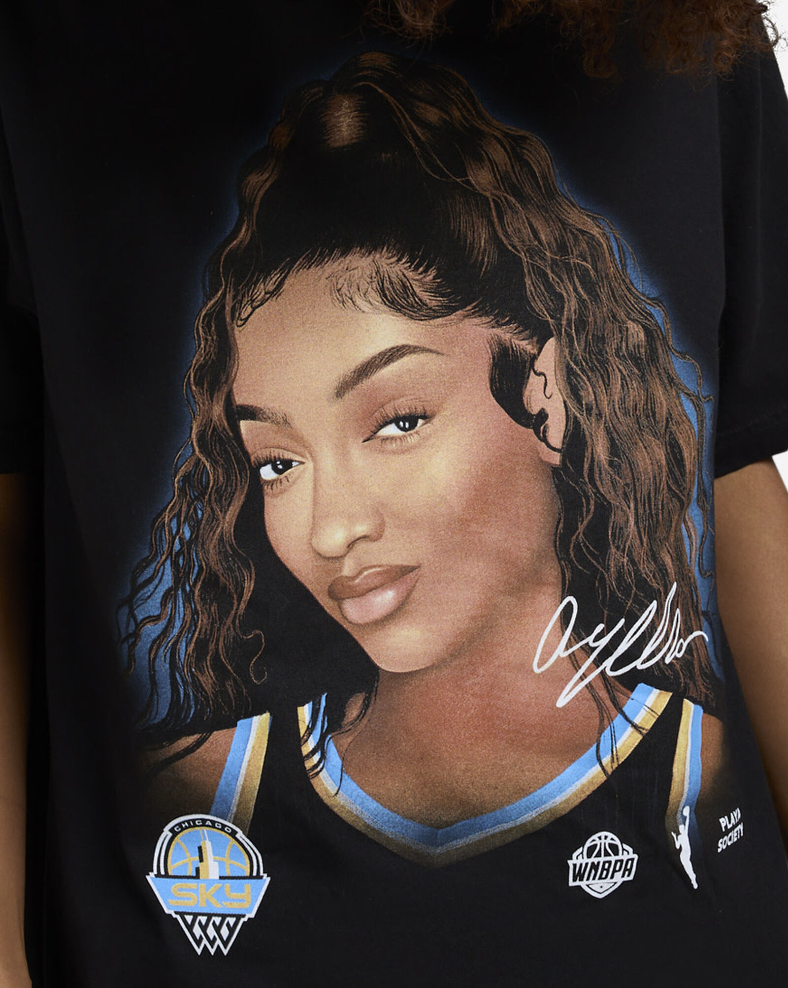 Angel Reese Tee Black