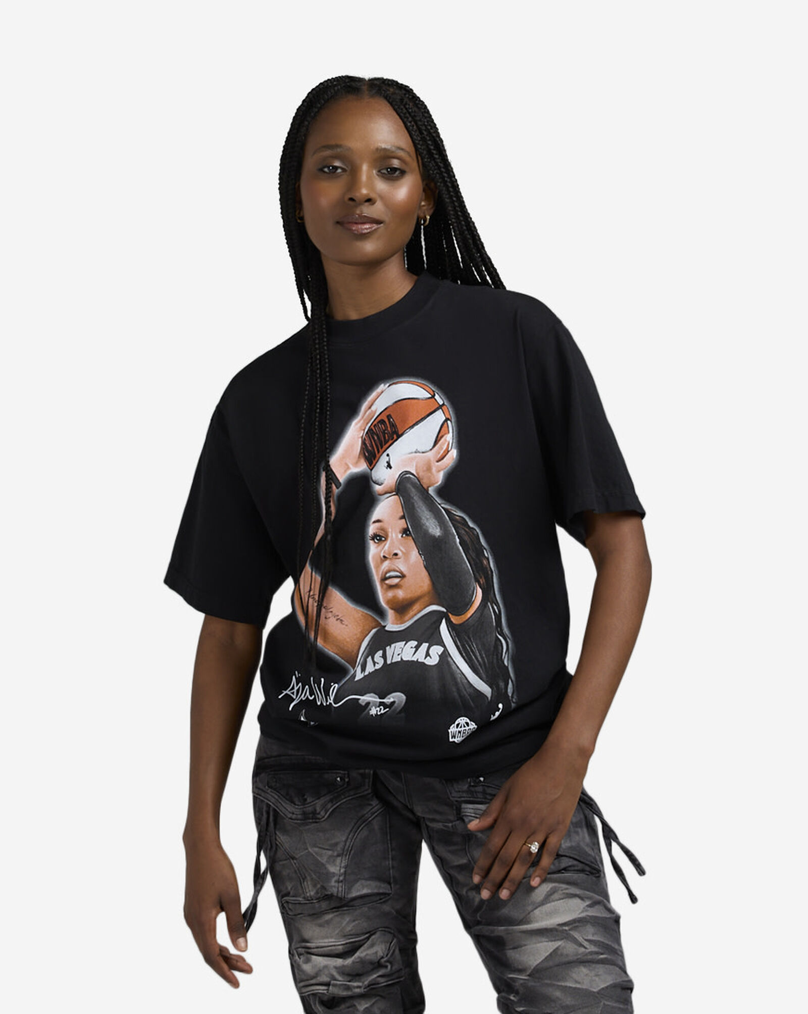 A'ja Wilson Tee Black