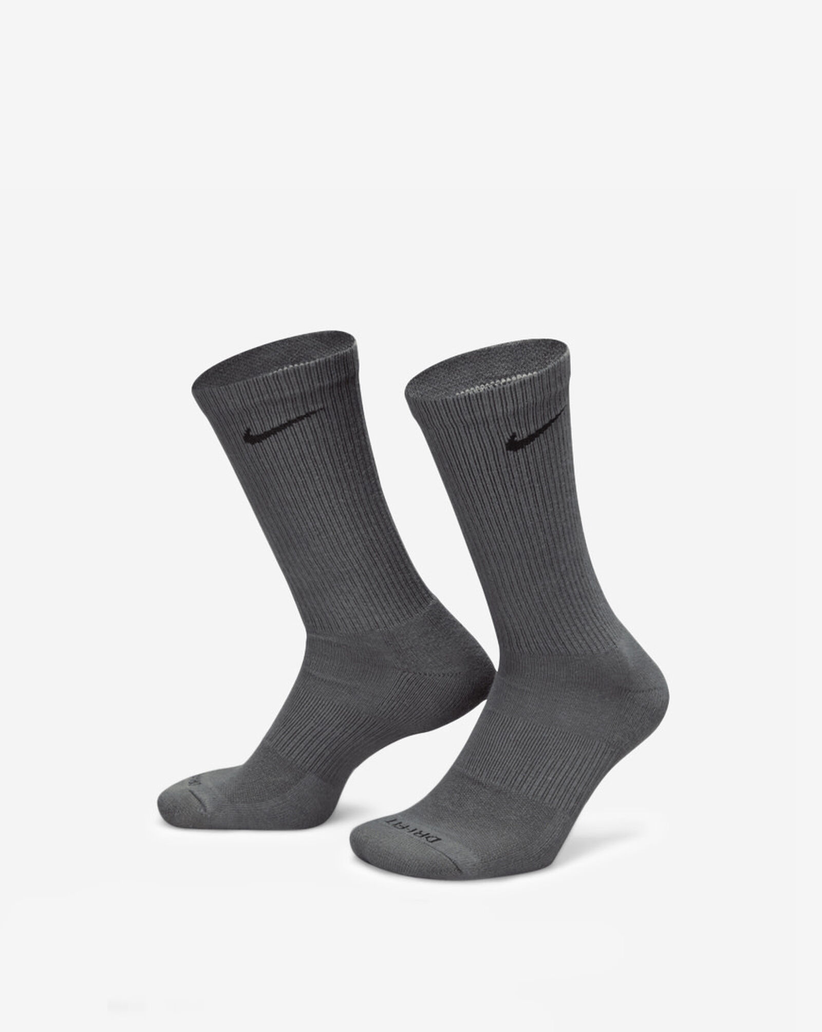 Everyday Plus Cushion 6Pk Crew Socks (M | L) Grey