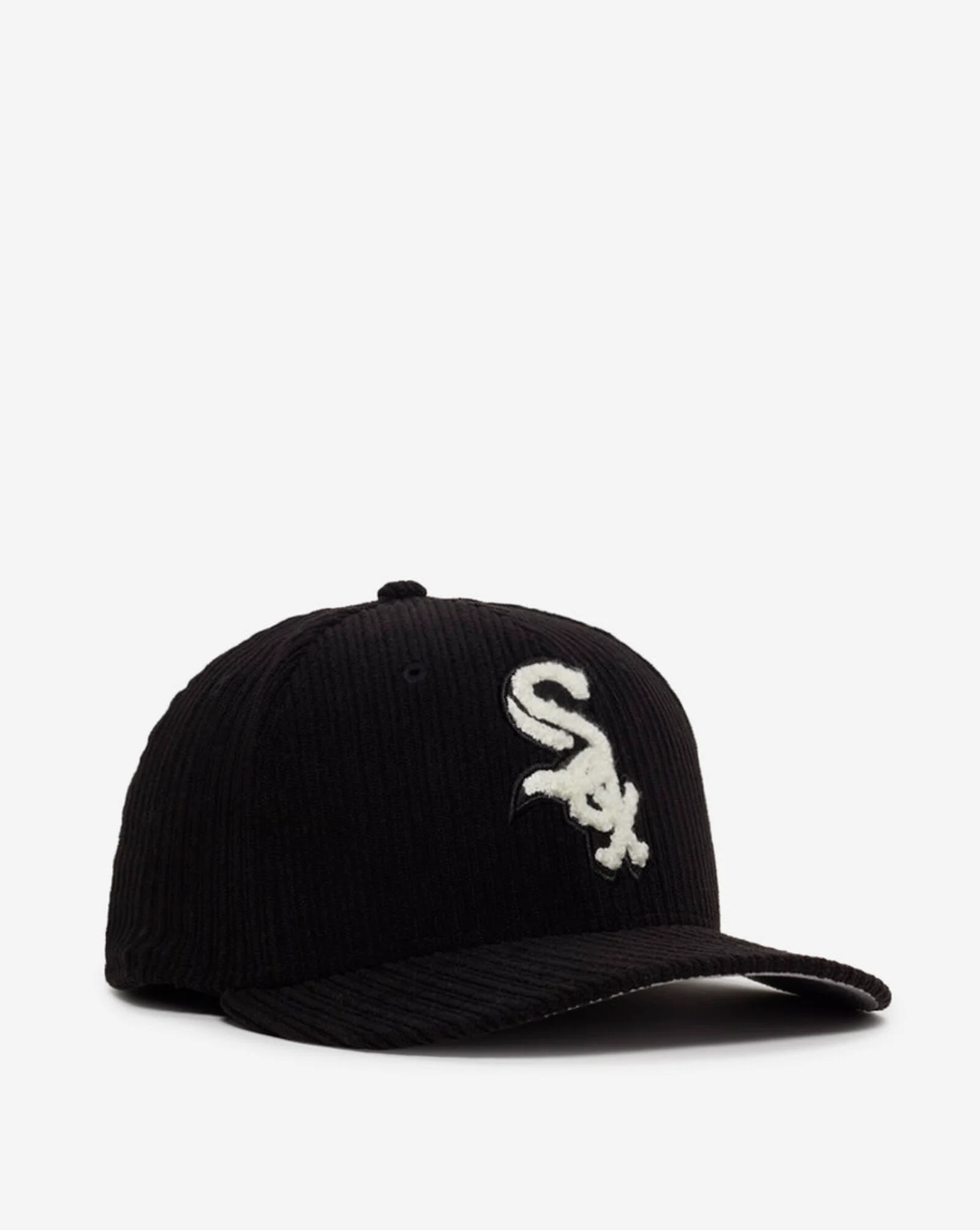 59Fifty Chicago White Sox Chenille Cord Fitted Hat Black
