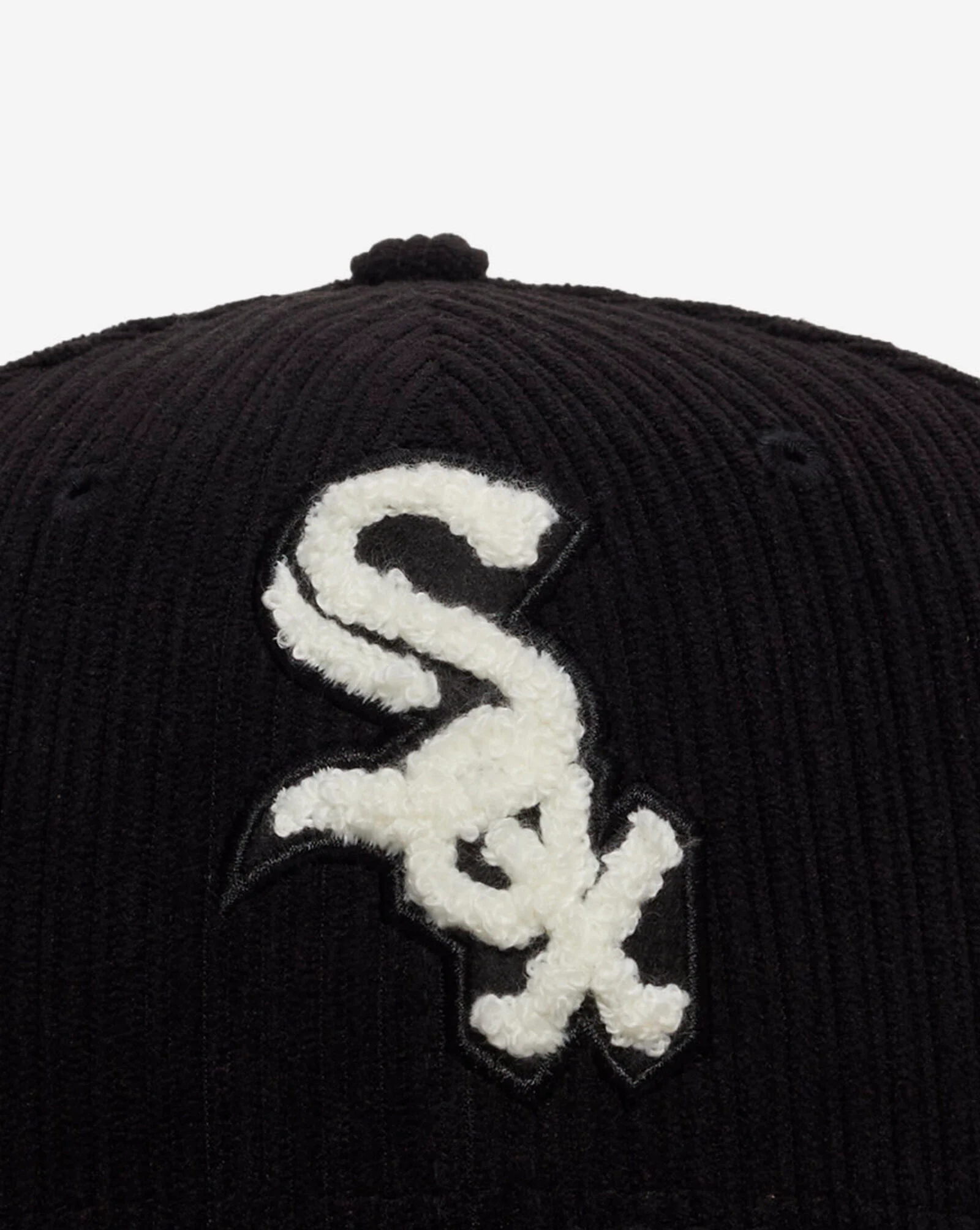 59Fifty Chicago White Sox Chenille Cord Fitted Hat Black