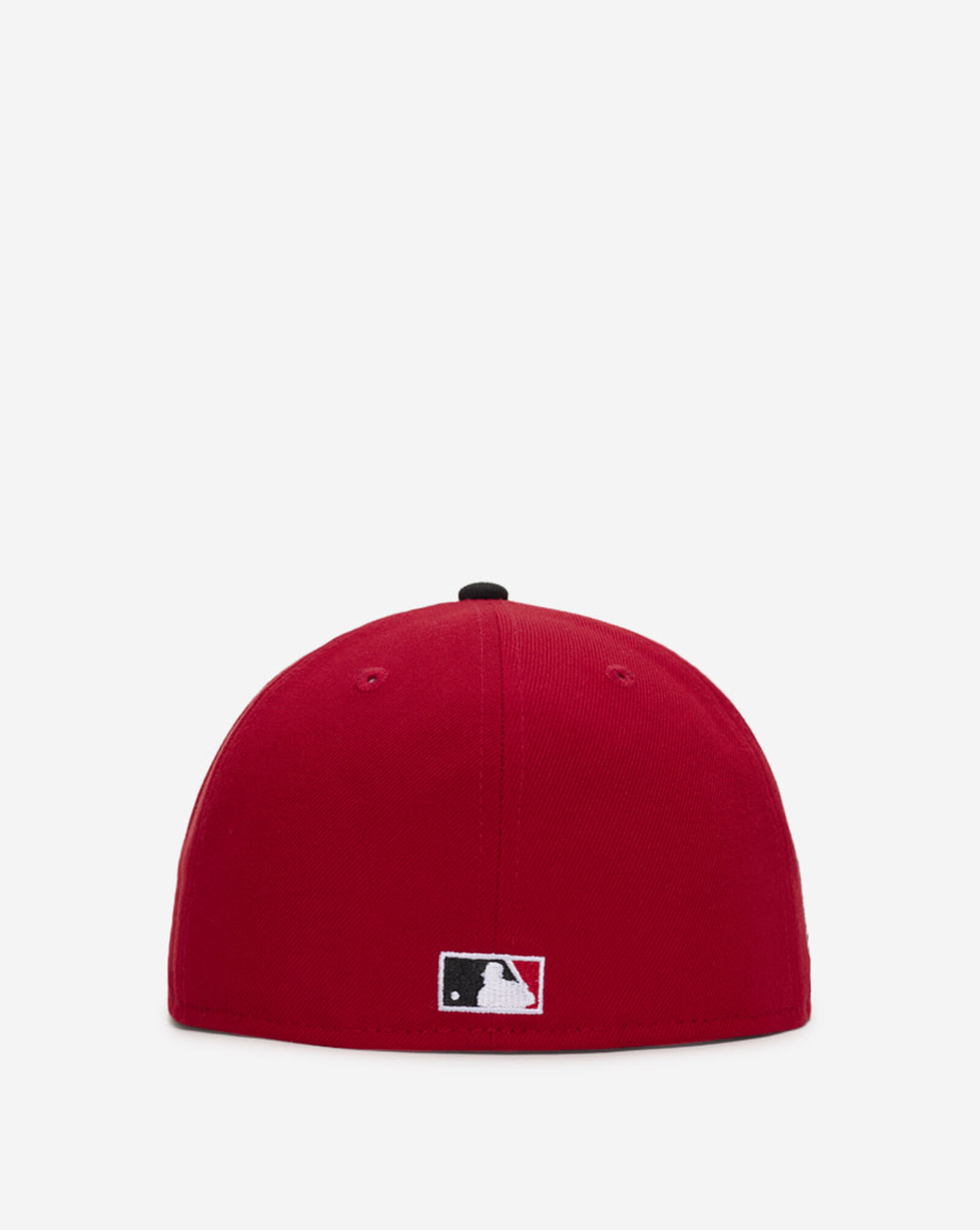 59Fifty Atlanta Braves Fire Red Fitted Hat Scarlet | Black