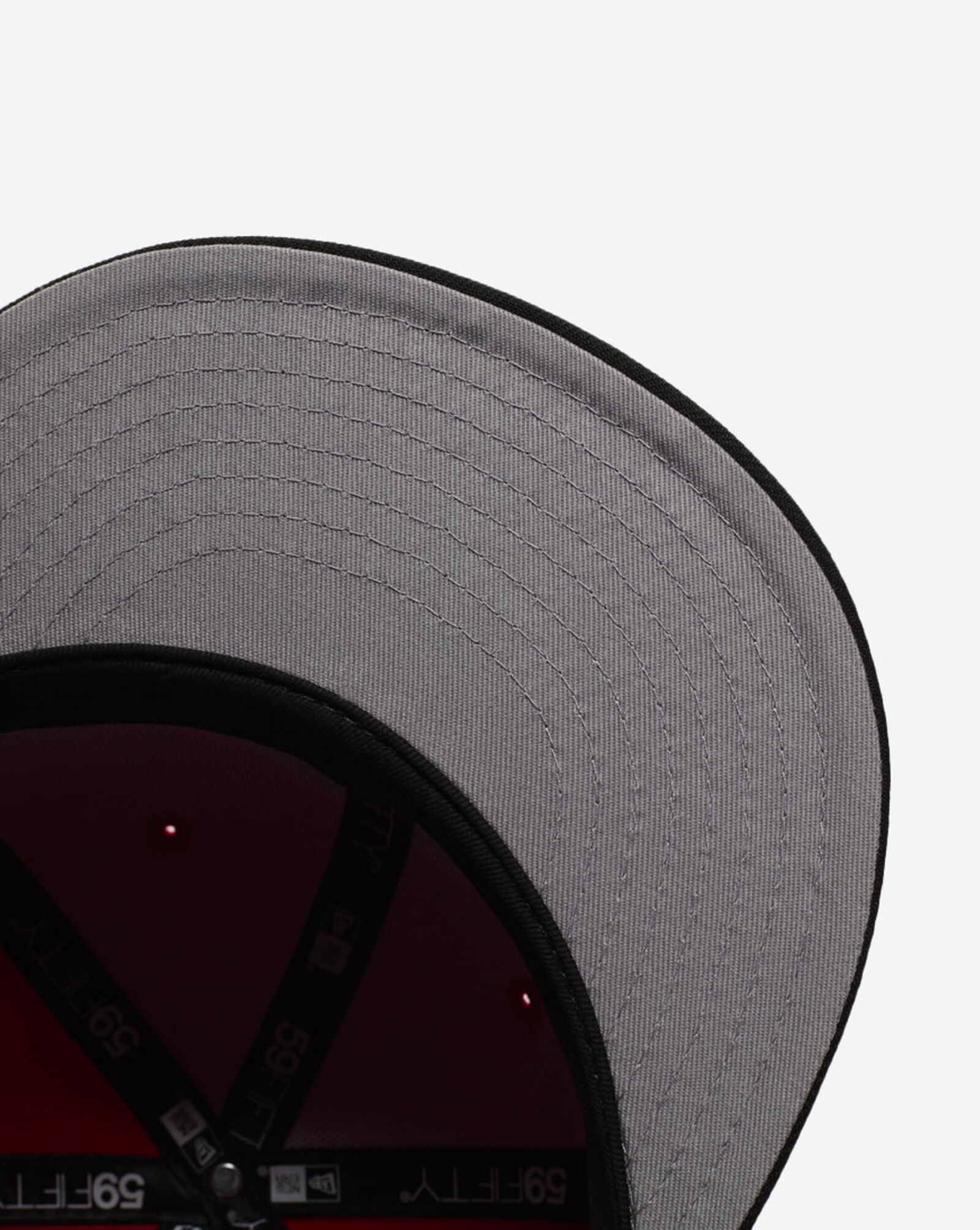 59Fifty Atlanta Braves Fire Red Fitted Hat Scarlet | Black