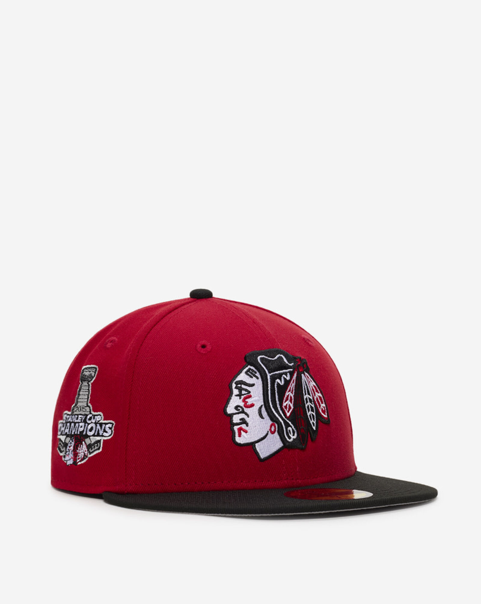 59Fifty Chicago Black Hawks Fire Red Fitted Hat Scarlet | Black