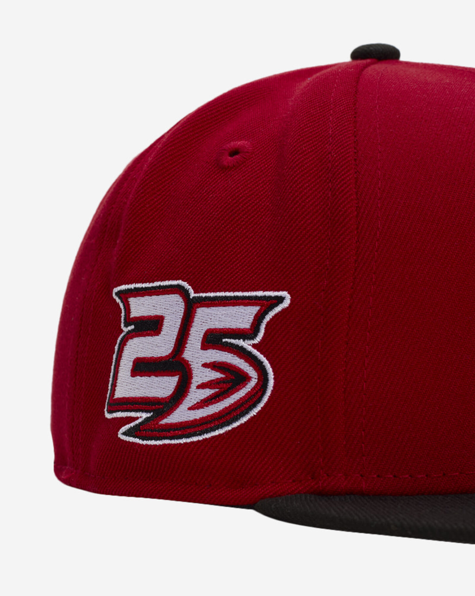 59Fifty Anaheim Ducks Fire Red Fitted Hat Scarlet | Black