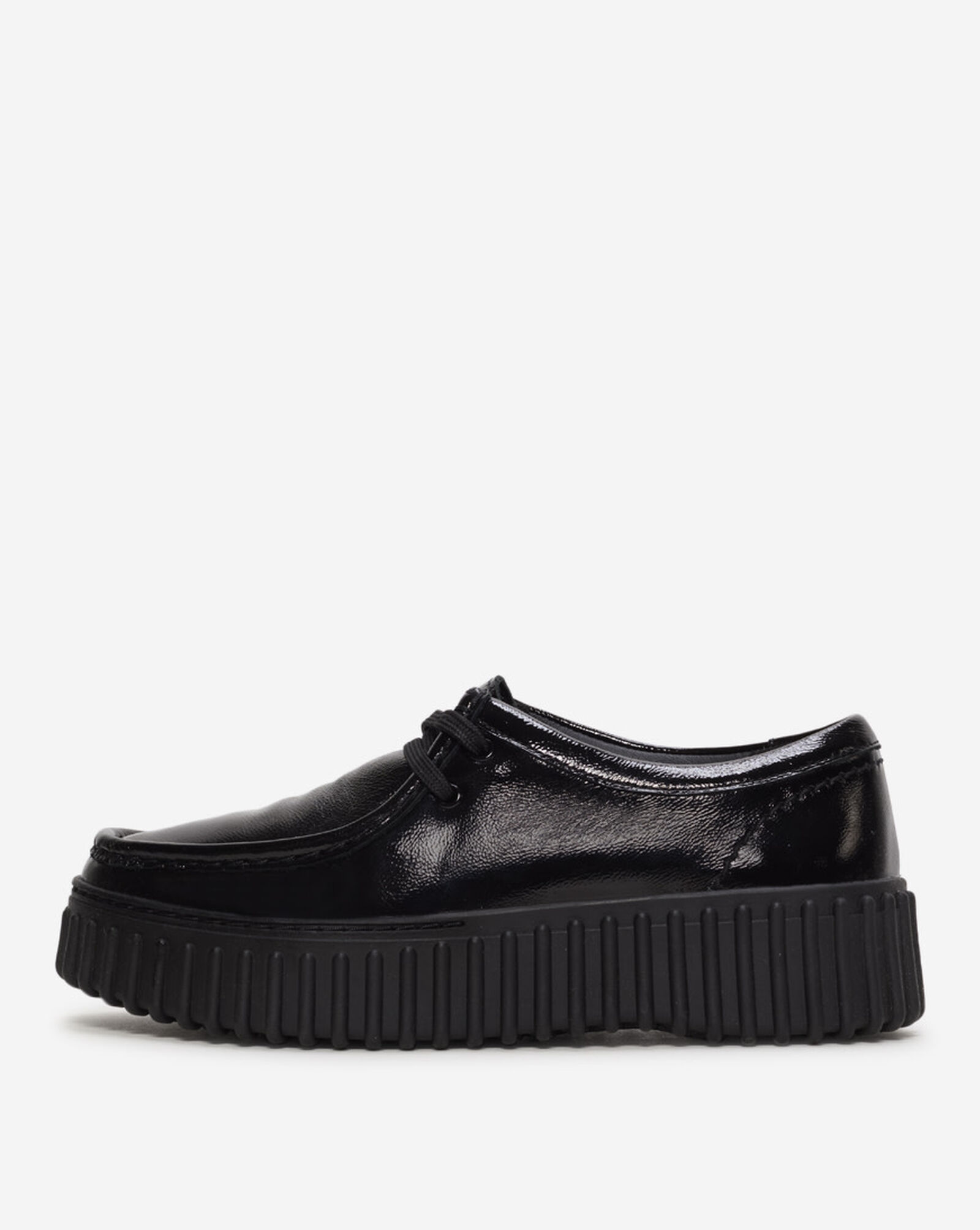 Torhill Bee Patent Leather Flatform Loafers Black