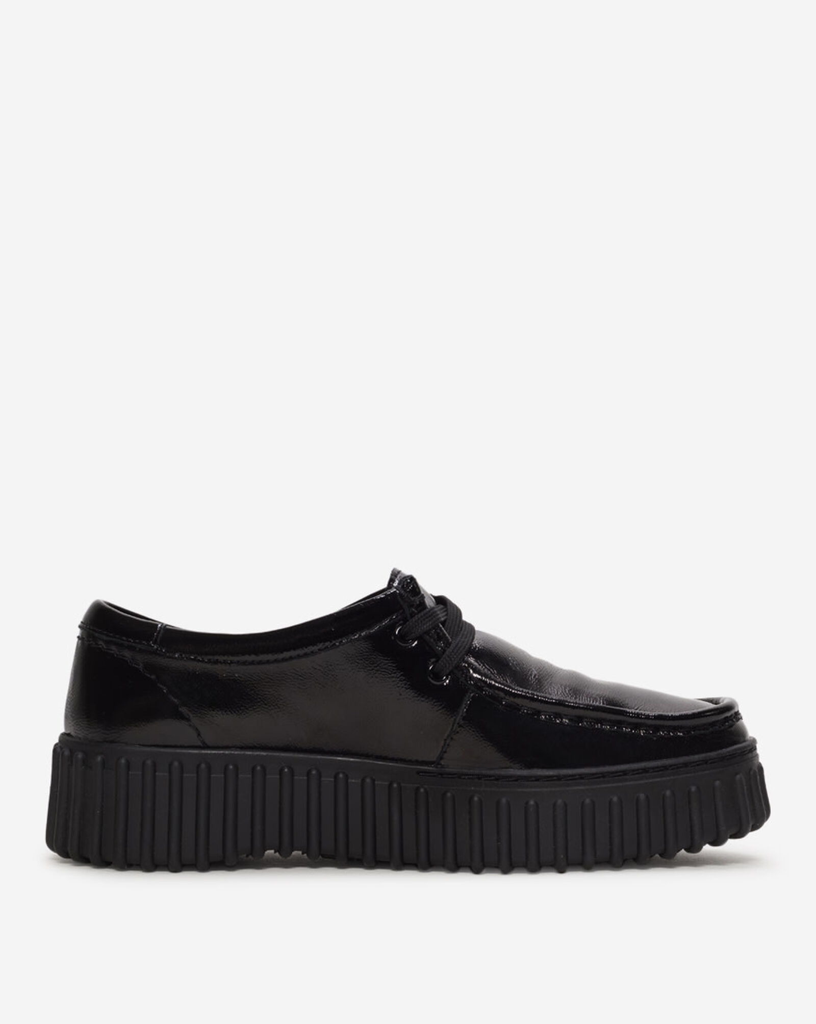Torhill Bee Patent Leather Flatform Loafers Black