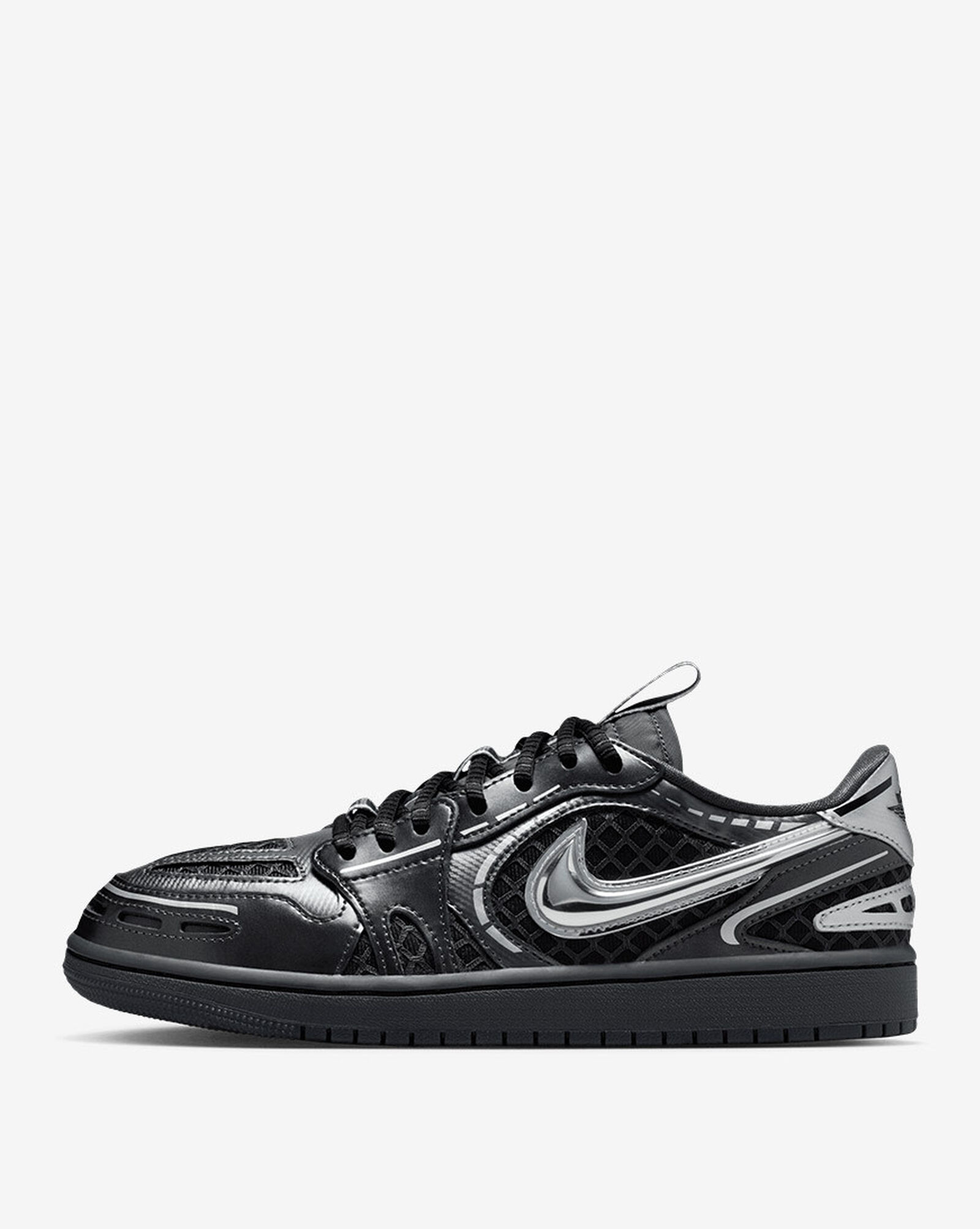 Air Jordan 1 Low Method of Make Black | Metallic Silver | White | Anthracite
