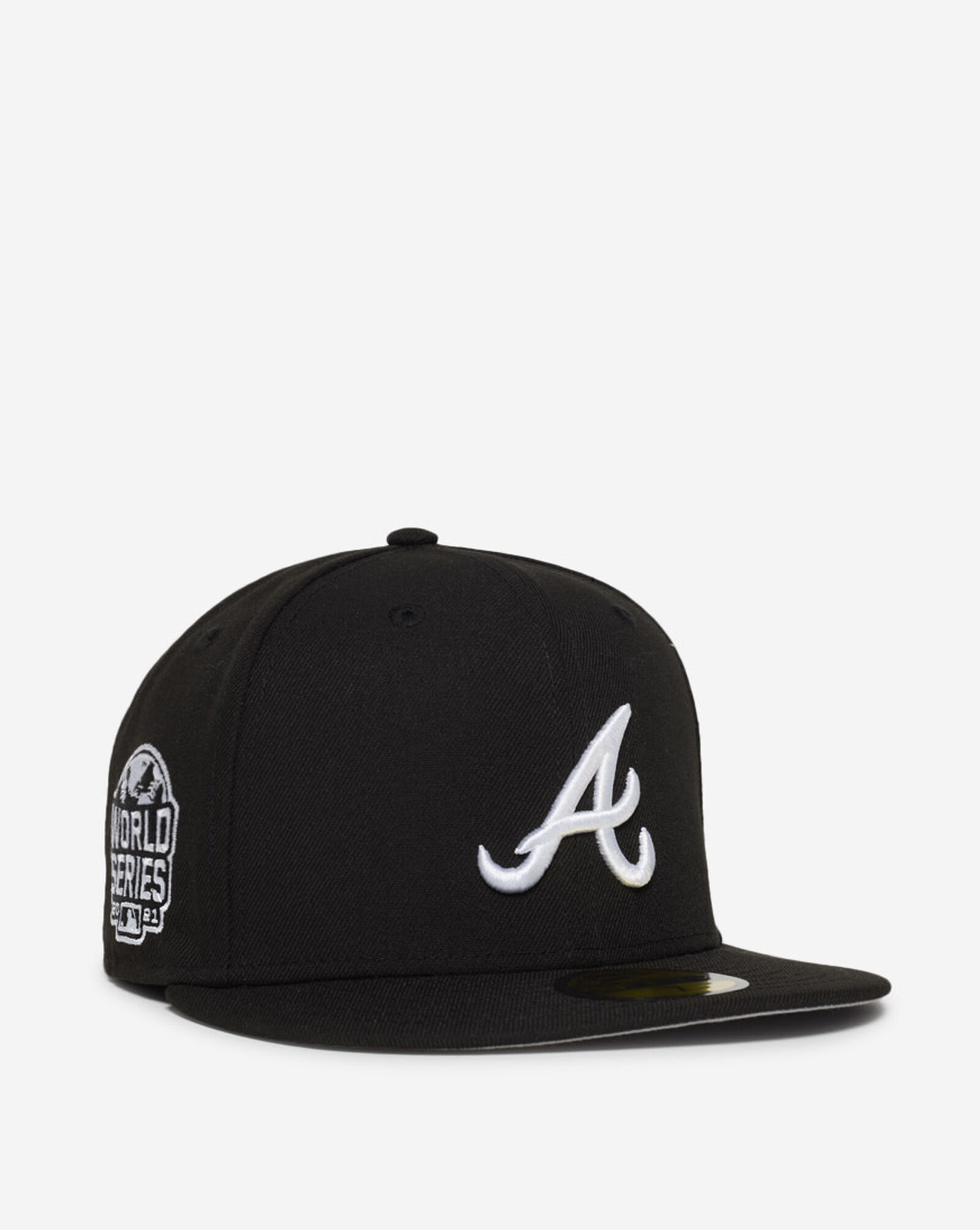 59Fifty Atlanta Braves Fitted Hat Black | White