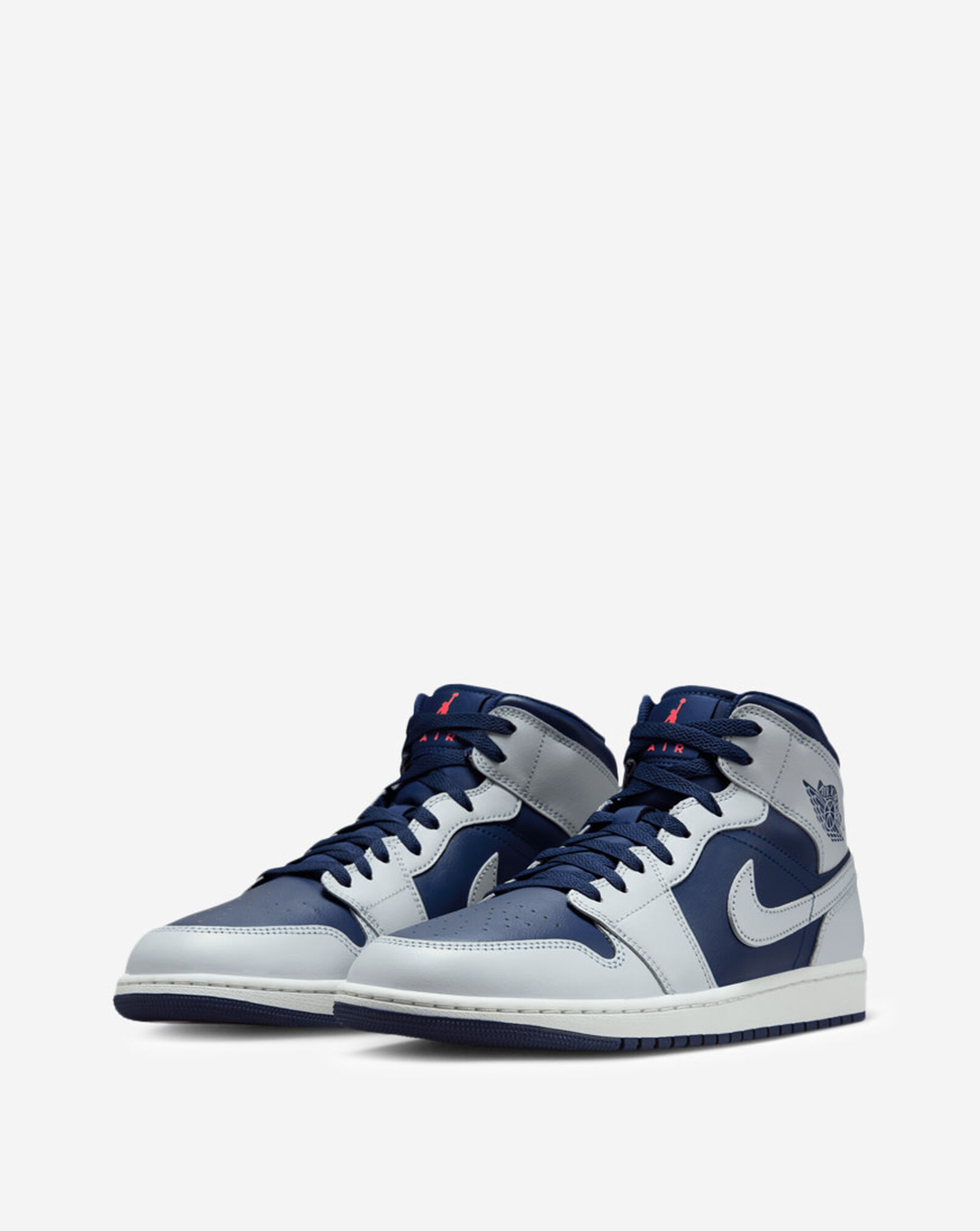 Air Jordan 1 Mid Blue Void | Pure Platinum | Summit White | Hot Lava | Photo Blue