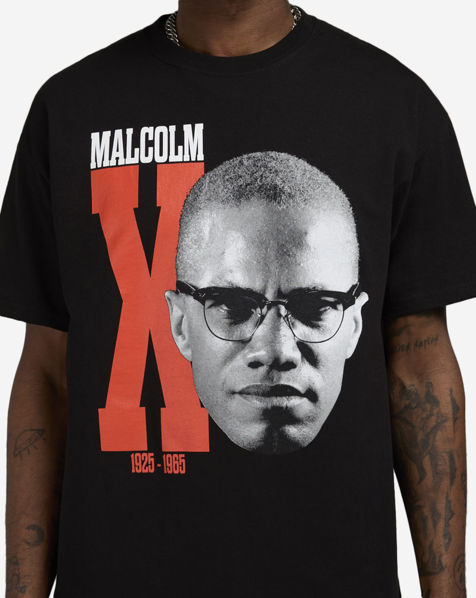Big Malcom X Face Tee Black 3 Big Malcom X Face Tee Black