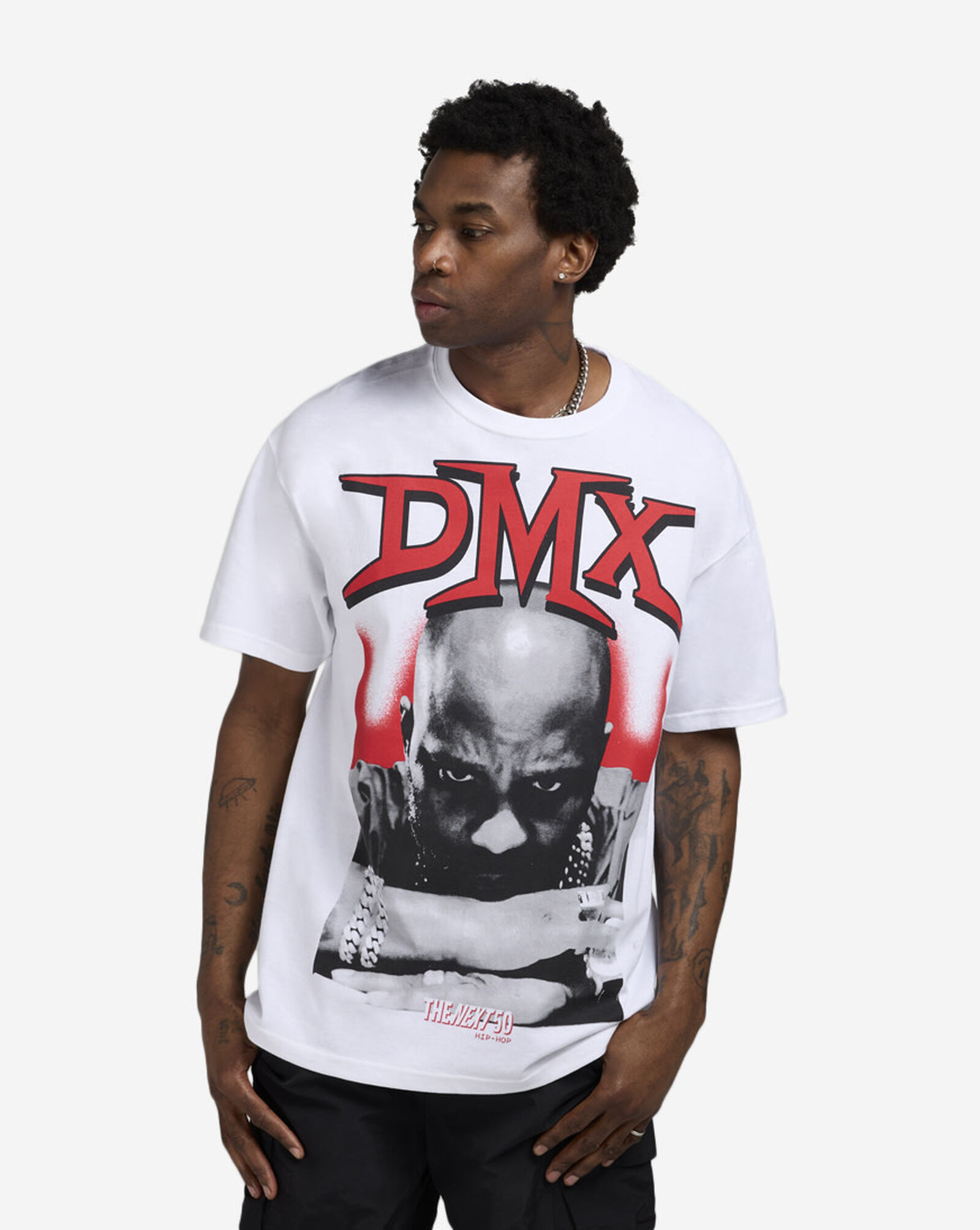 DMX Think Face Tee White