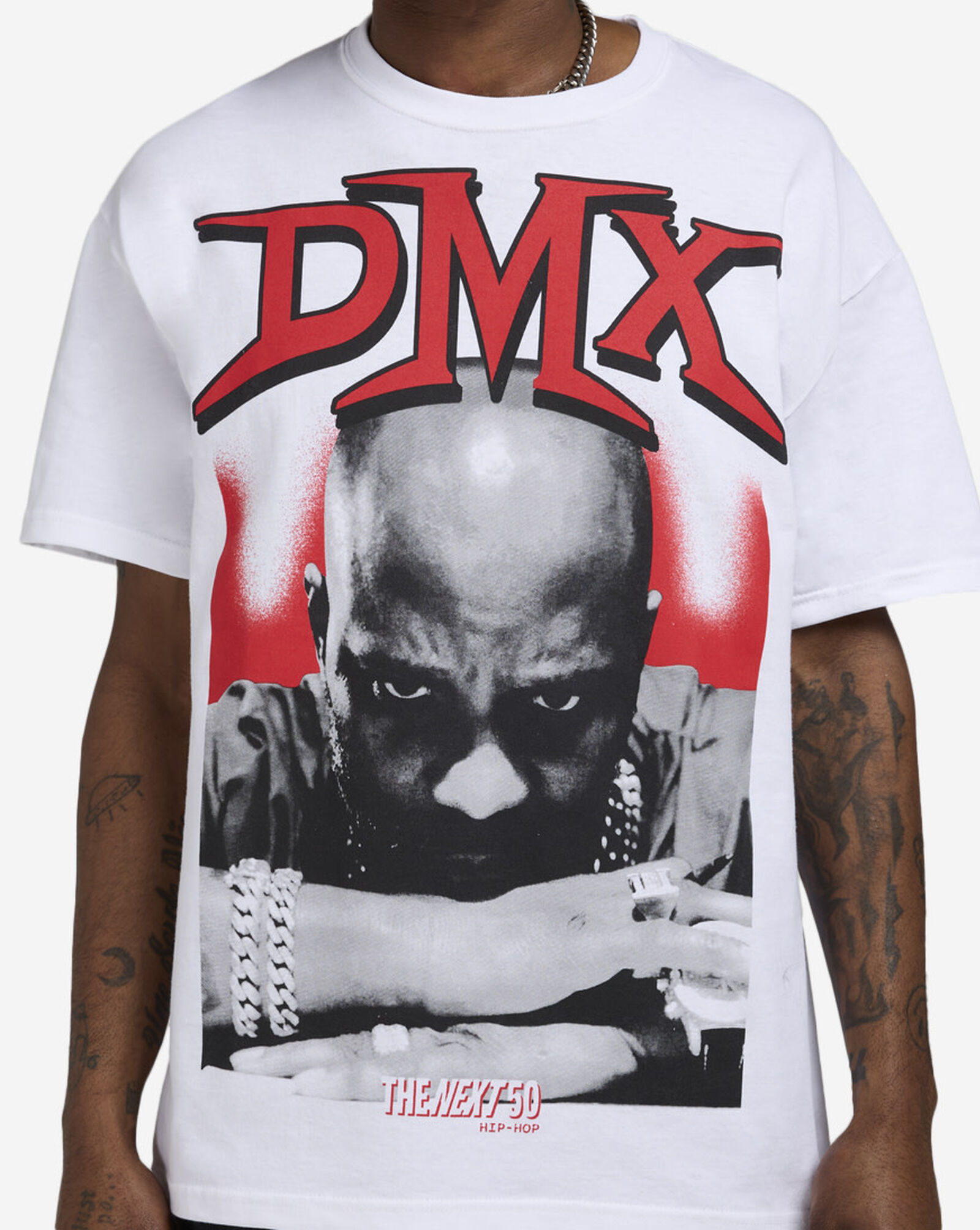 DMX Think Face Tee White