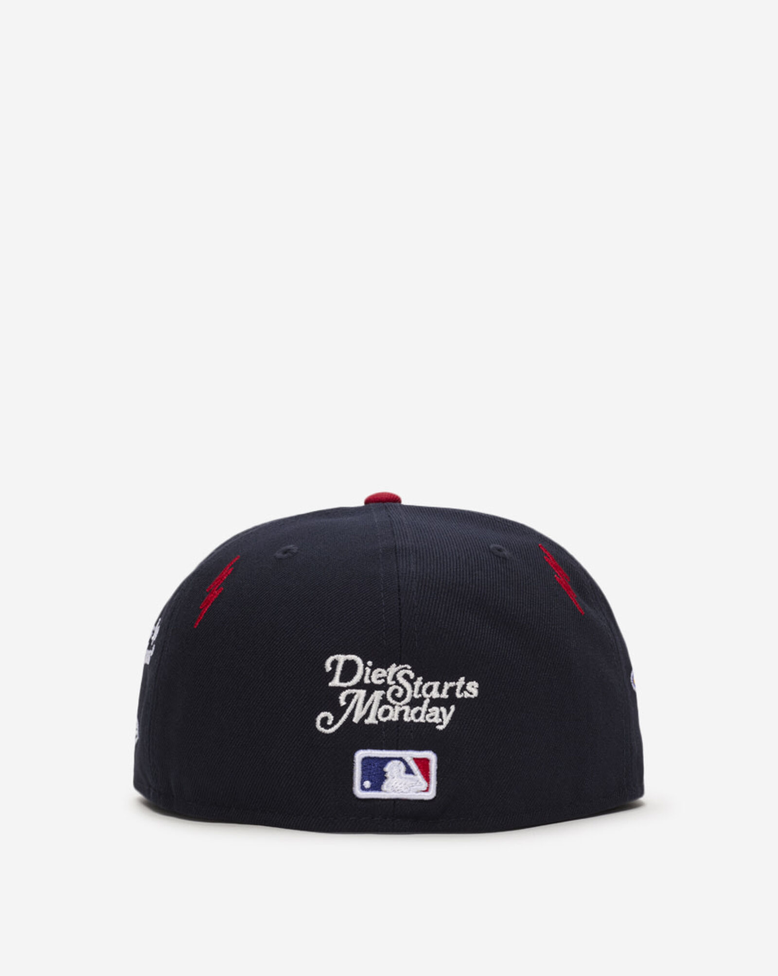 59Fifty Atlanta Braves DSM Lightning Fitted Hat Navy | Red 4 59Fifty Atlanta Braves DSM Lightning Fitted Hat Navy | Red