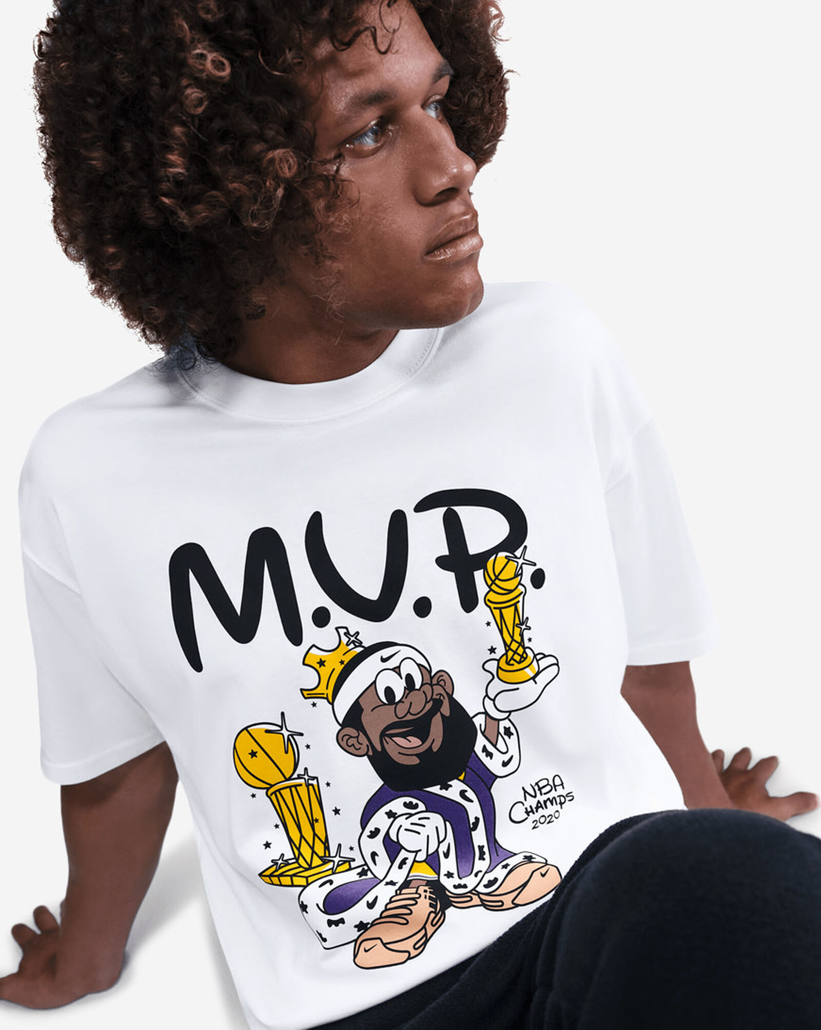 LeBron "Bubble Boy" Basketball T-Shirt White 3 LeBron \"Bubble Boy\" Basketball T-Shirt White