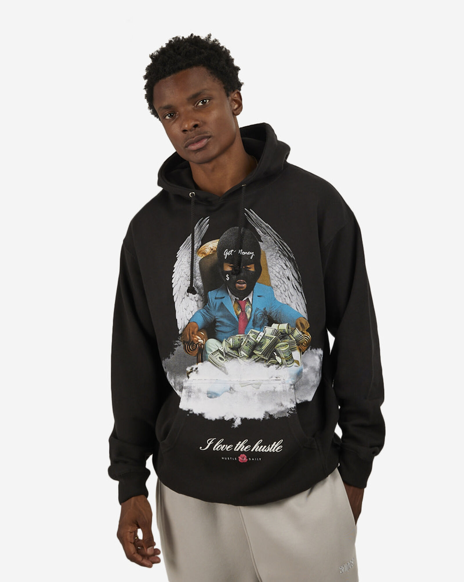 Baby Angel Hoodie Black