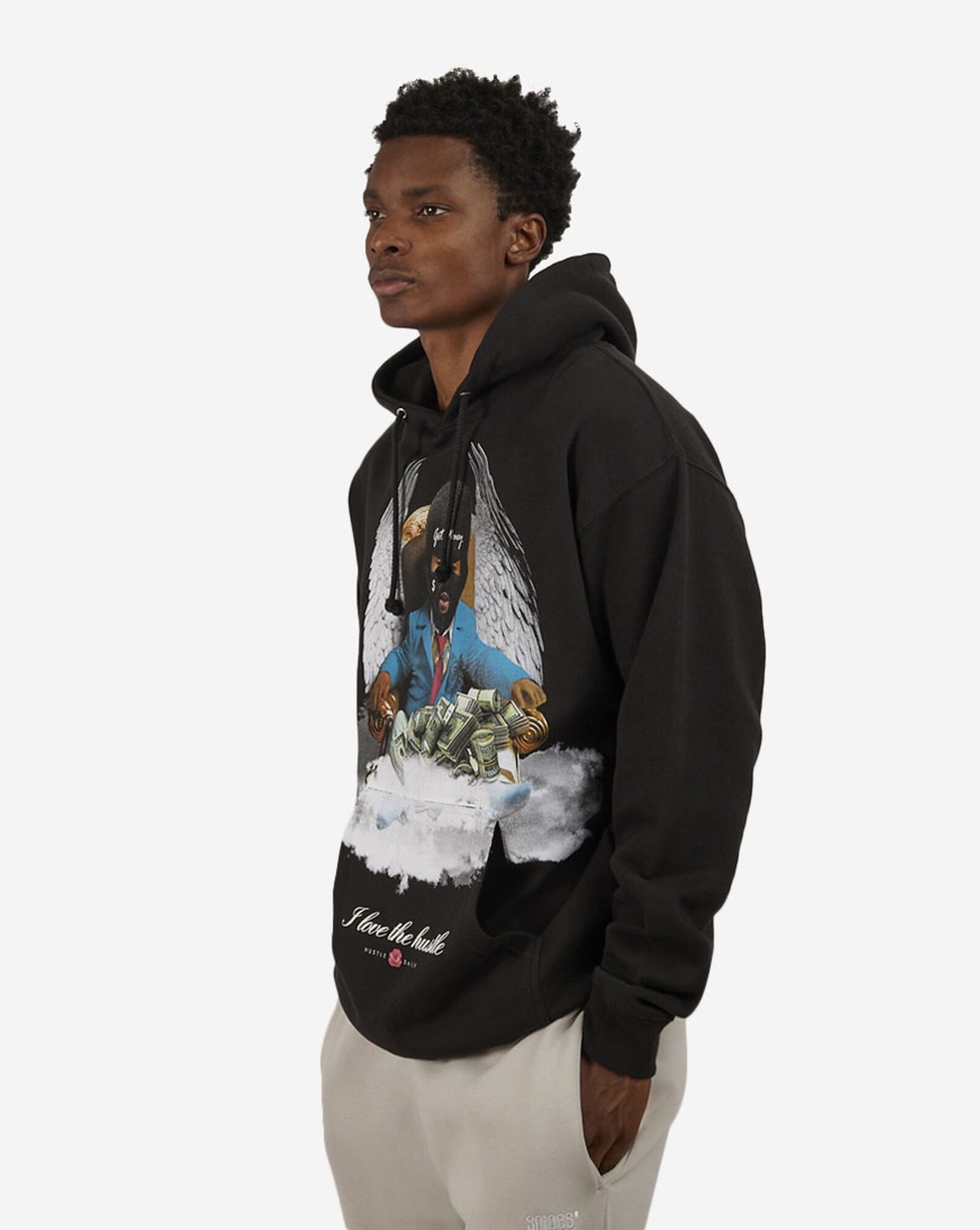 Baby Angel Hoodie Black