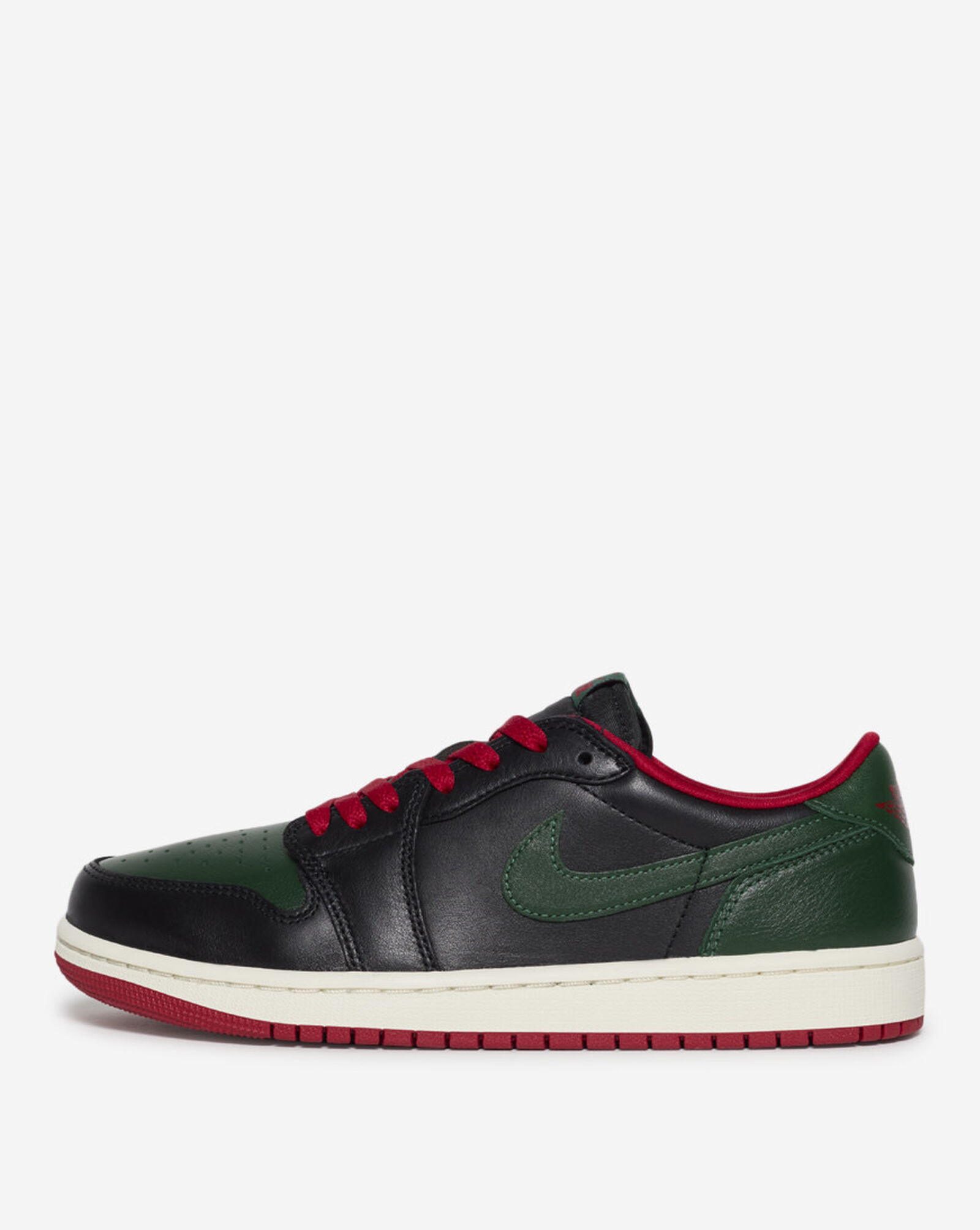 Air Jordan 1 Low OG Black | Gorge Green | Varsity Red | Sail