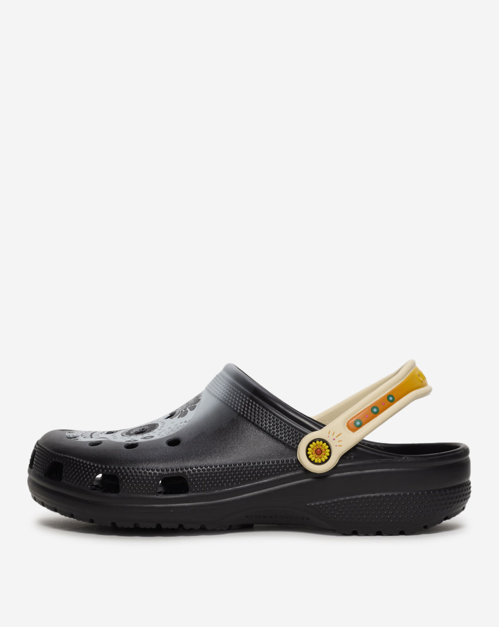 Classic Day of the Dead Clog Black | Multi
