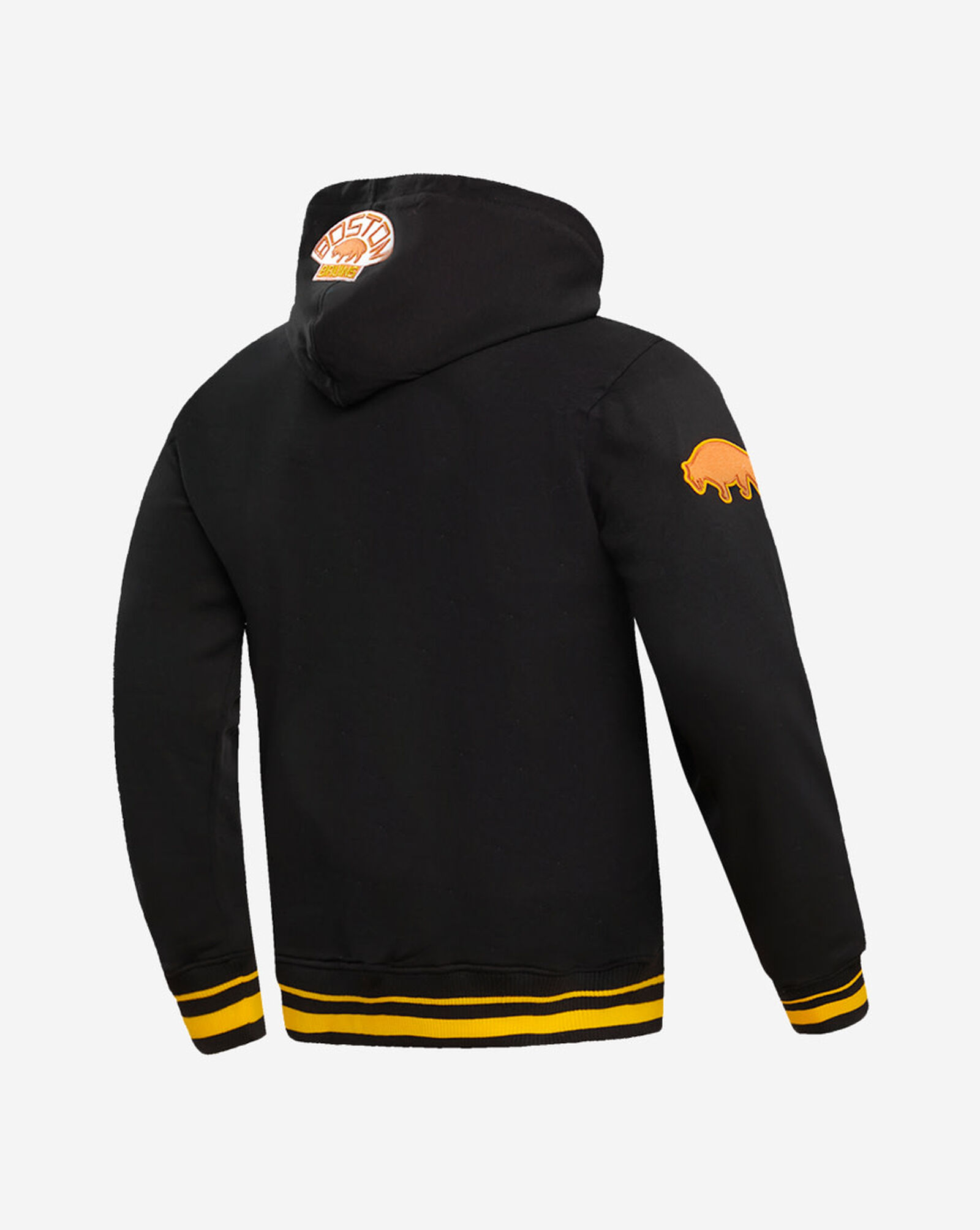 Boston Bruins Retro Classic Fleece Pullover Hoodie Black | Yellow 3 Boston Bruins Retro Classic Fleece Pullover Hoodie Black | Yellow
