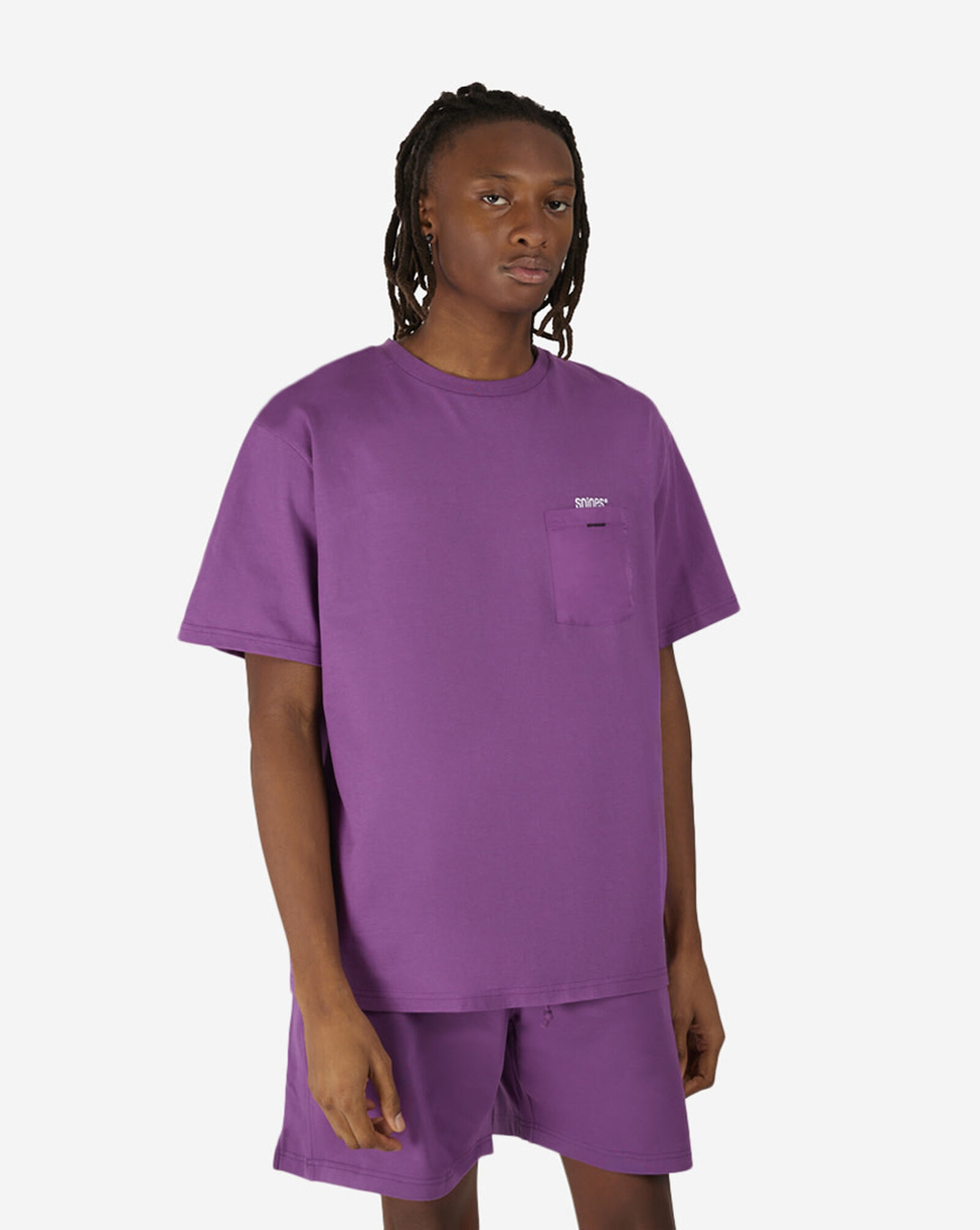 Chest Pocket Tee Dusted Grape