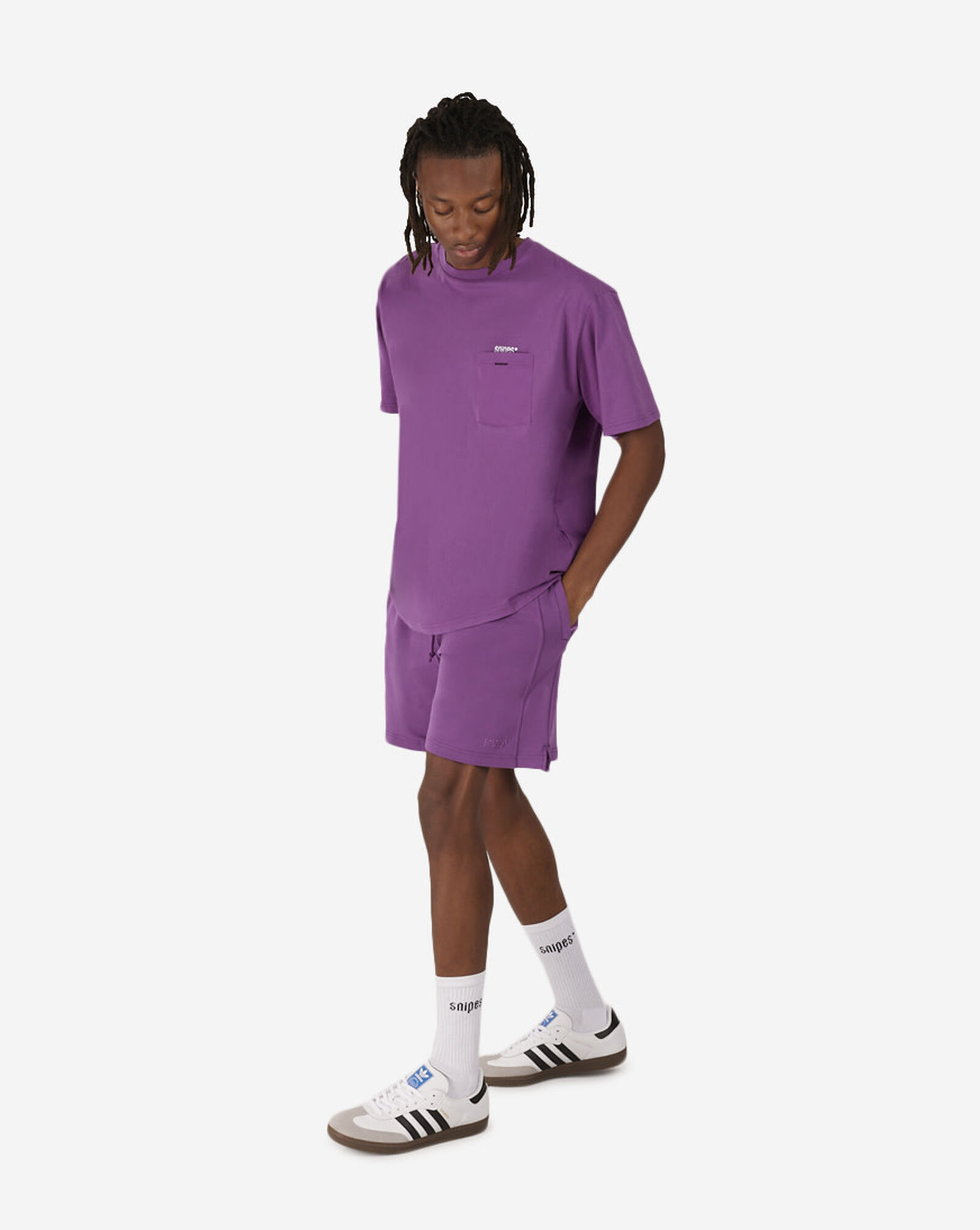 Chest Pocket Tee Dusted Grape