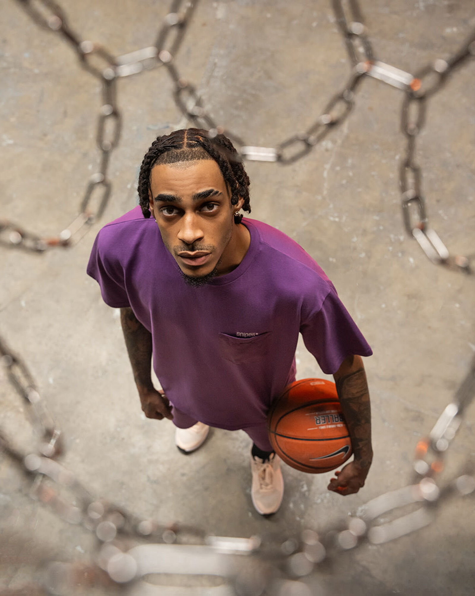 Chest Pocket Tee Dusted Grape