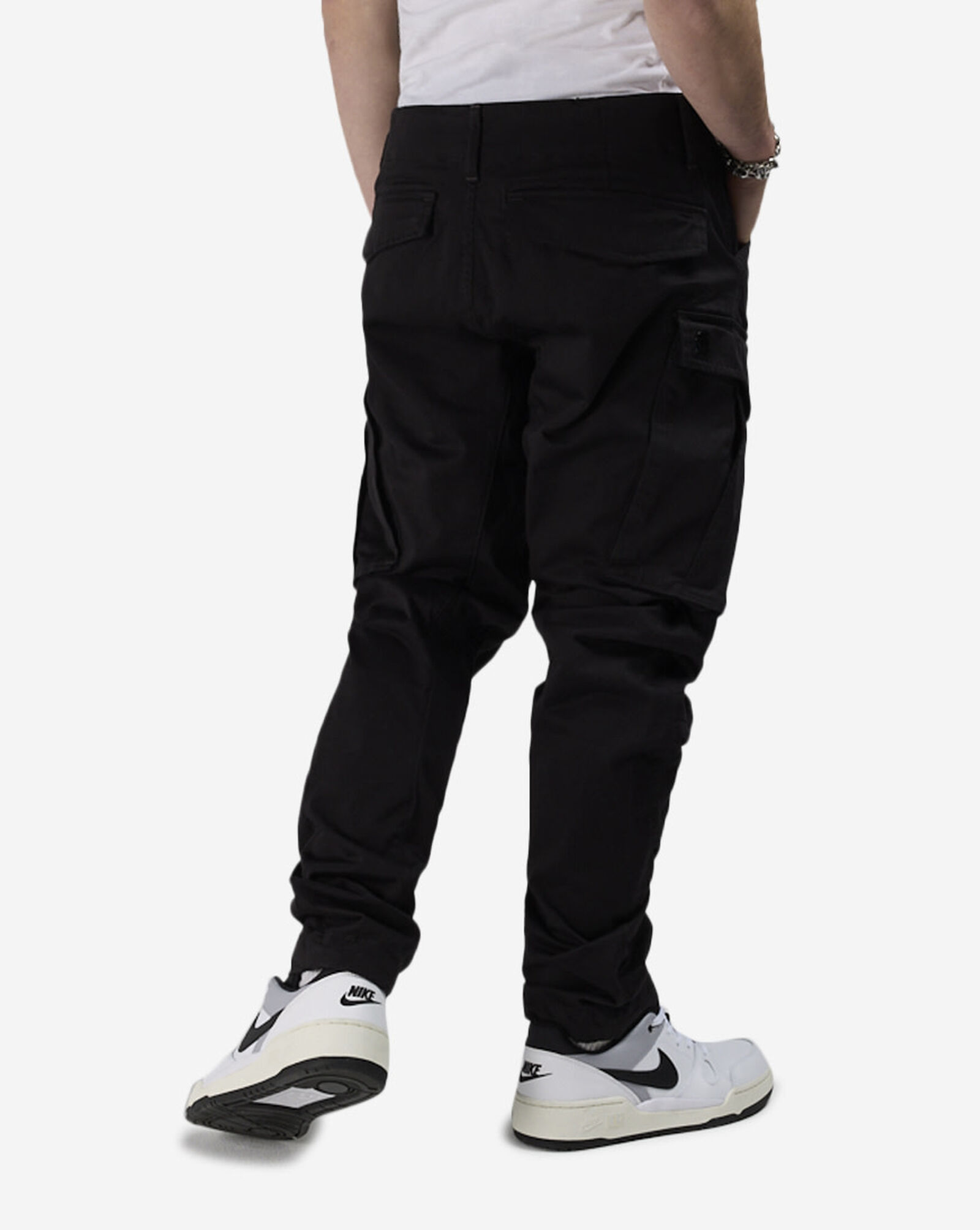 Rovic Zip 3D Regular Tapered Denim Jeans Black