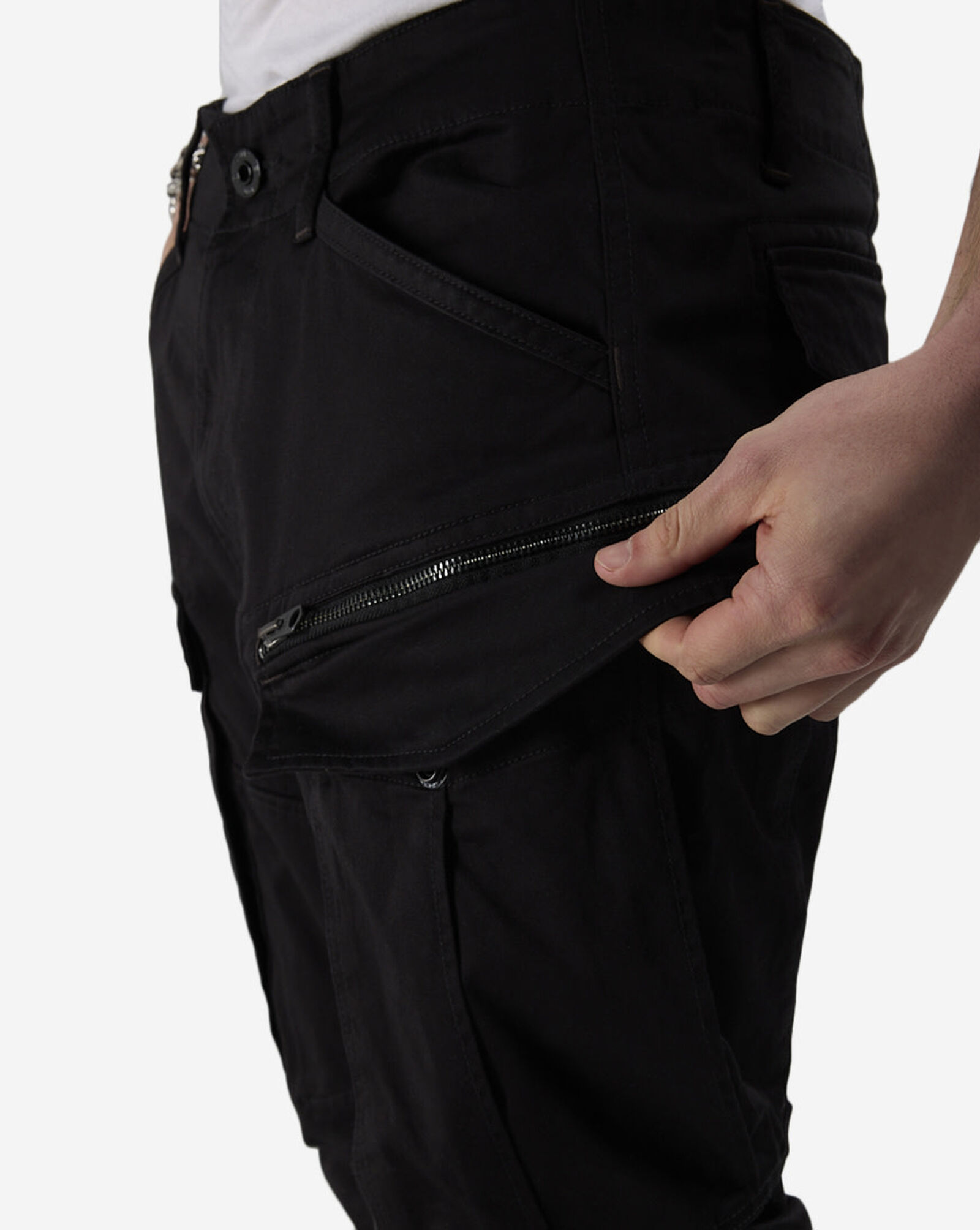 Rovic Zip 3D Regular Tapered Denim Jeans Black