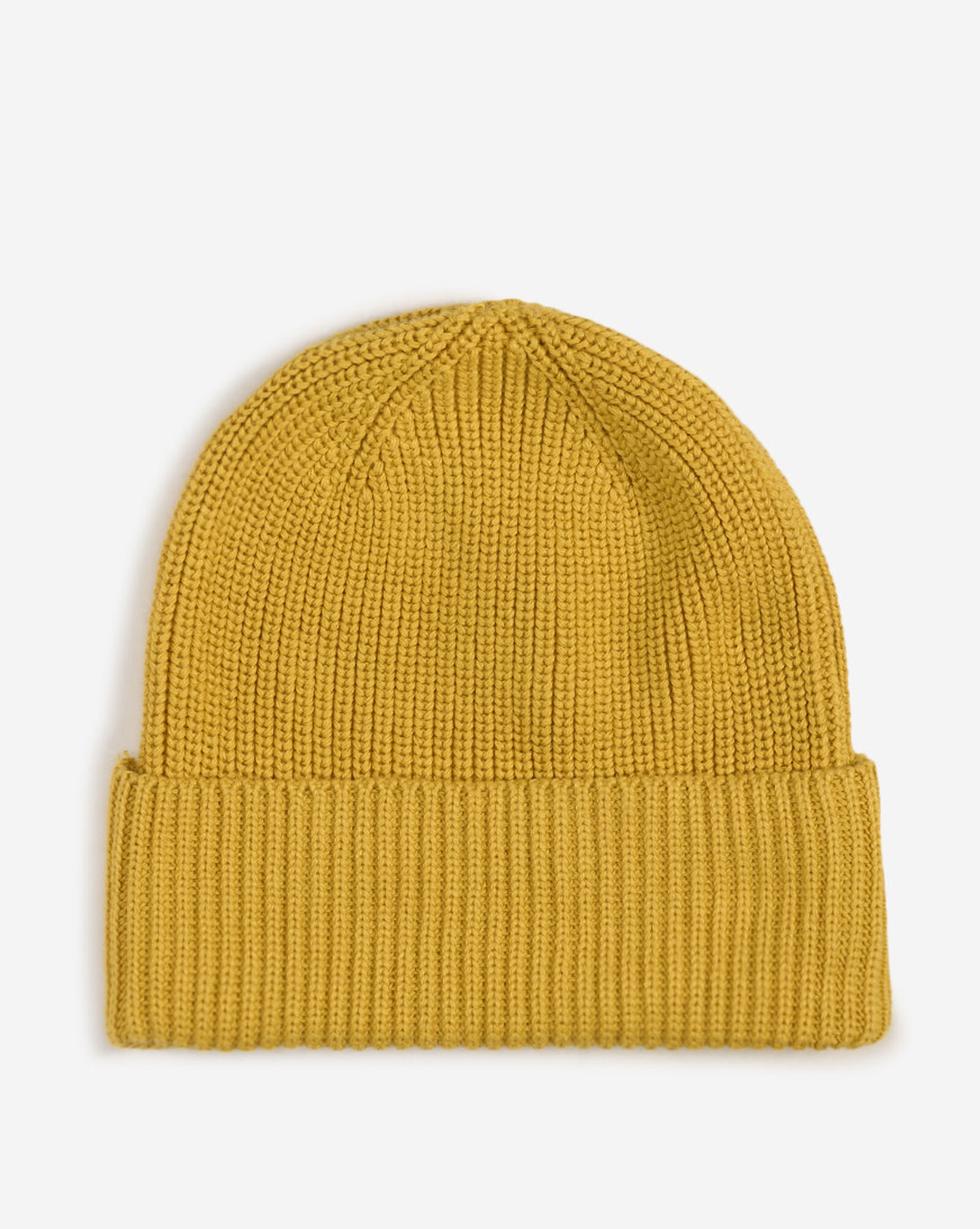 Solid Knit Beanie Mustard