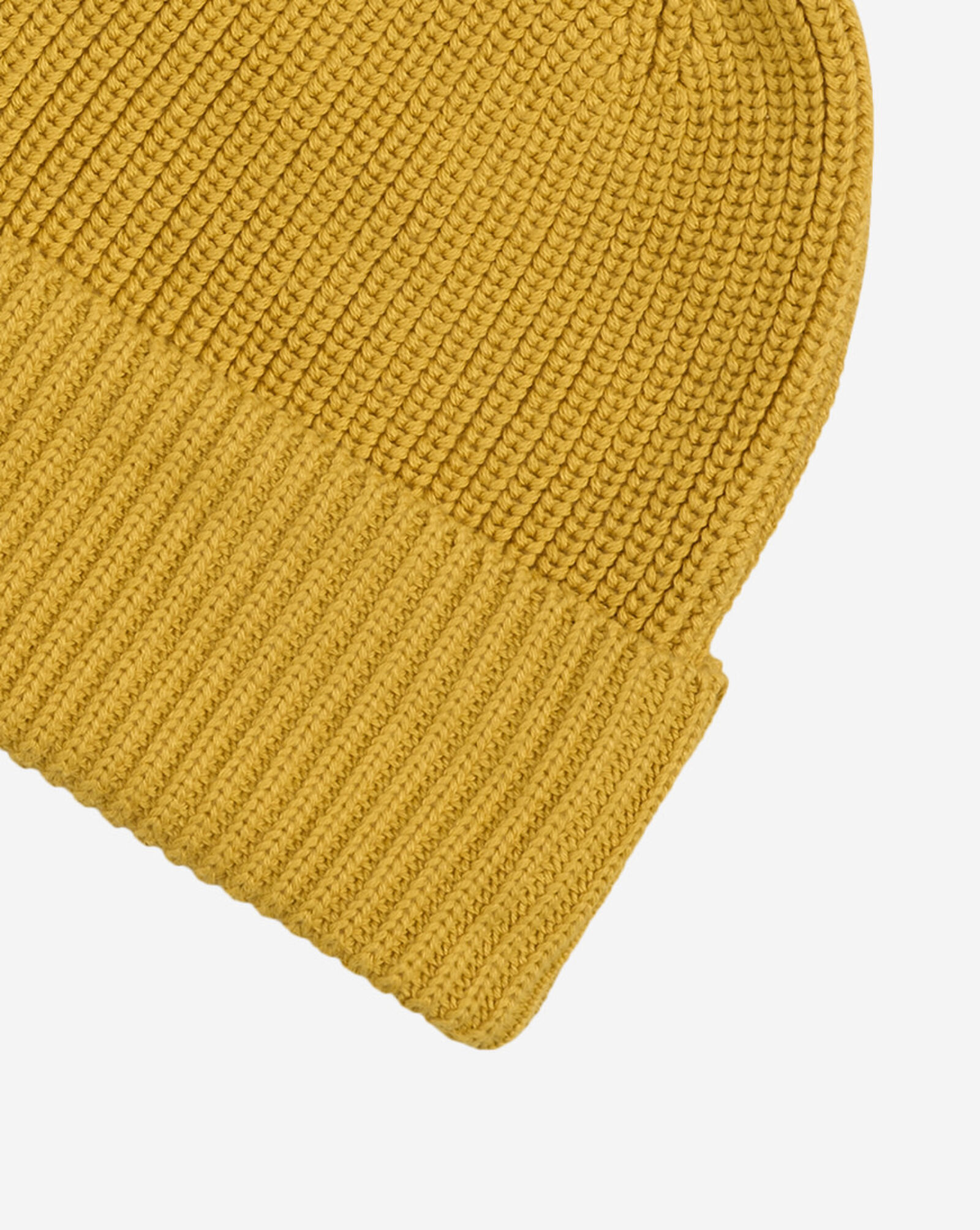 Solid Knit Beanie Mustard