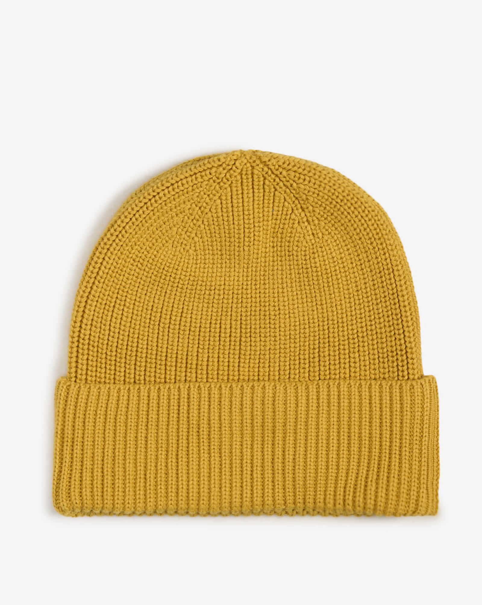 Solid Knit Beanie Mustard