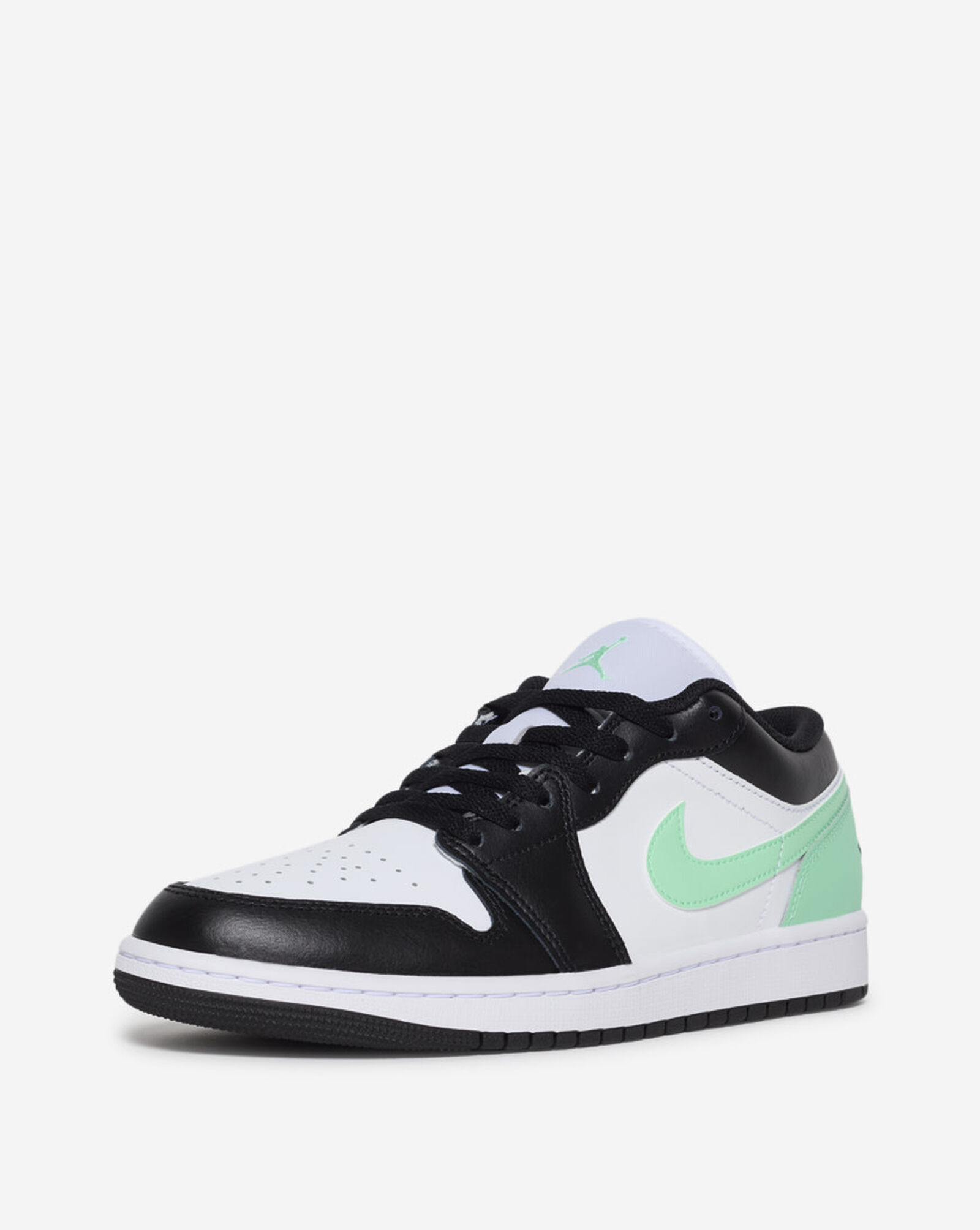 Air Jordan 1 Low White | Black | Green Glow