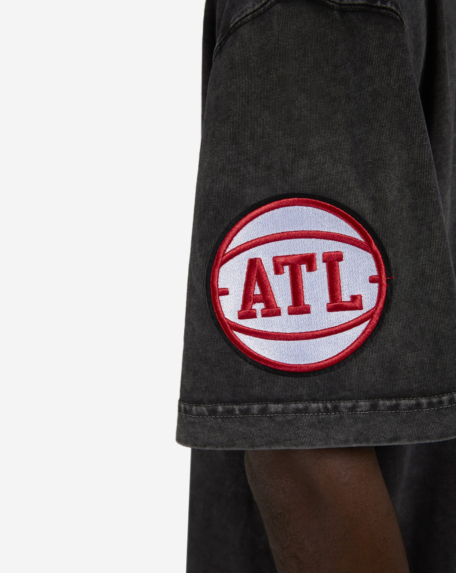 Atlanta Hawks Lightning Tee Washed Black 3 Atlanta Hawks Lightning Tee Washed Black