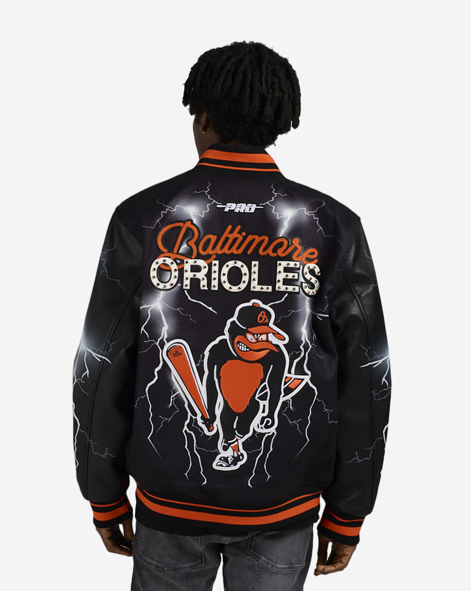 Baltimore Orioles Lightning Jacket Washed Black