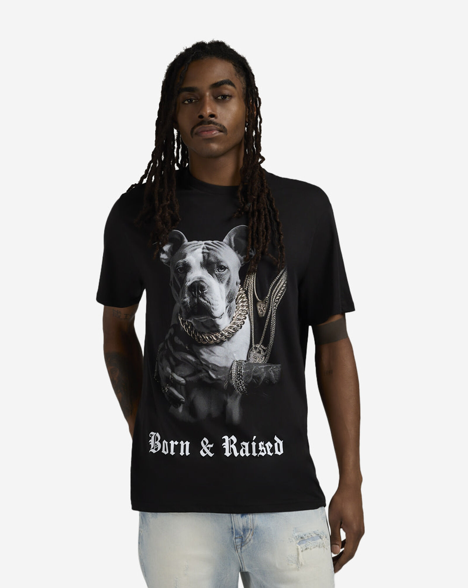 Born Raised Pit Tee Black