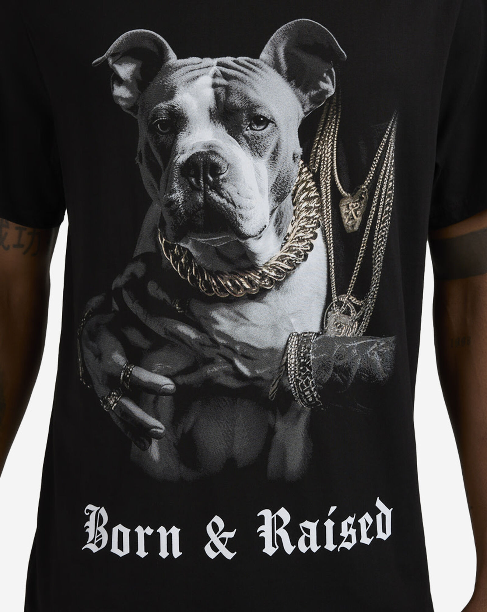 Born Raised Pit Tee Black
