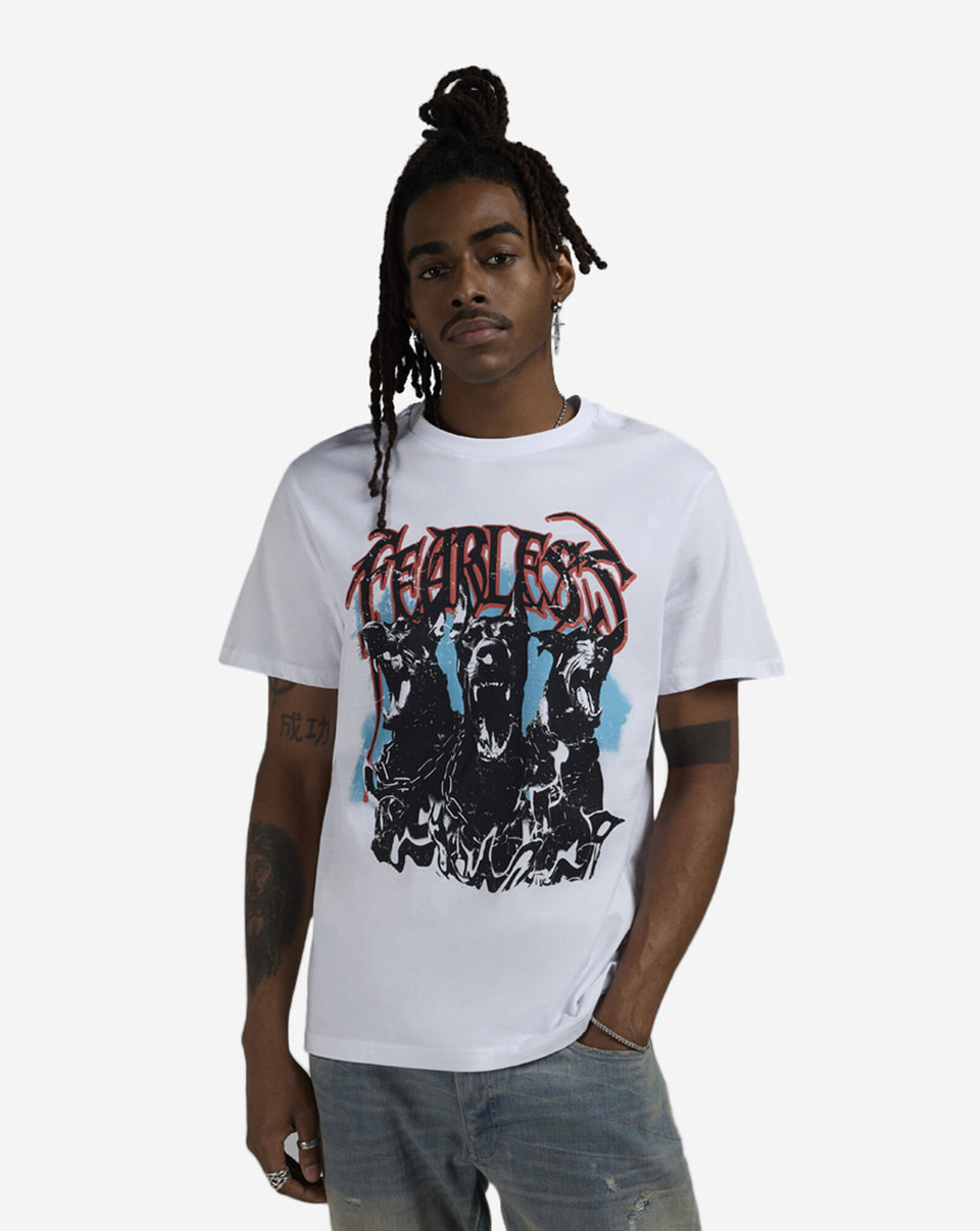 Fearless Dogs Tee White