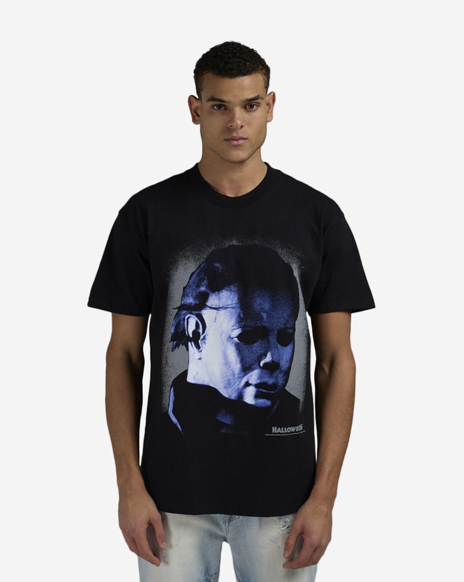 Halloween Face Tee Black