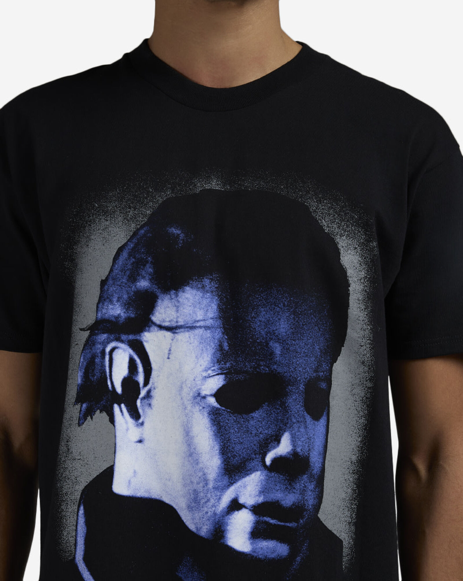 Halloween Face Tee Black