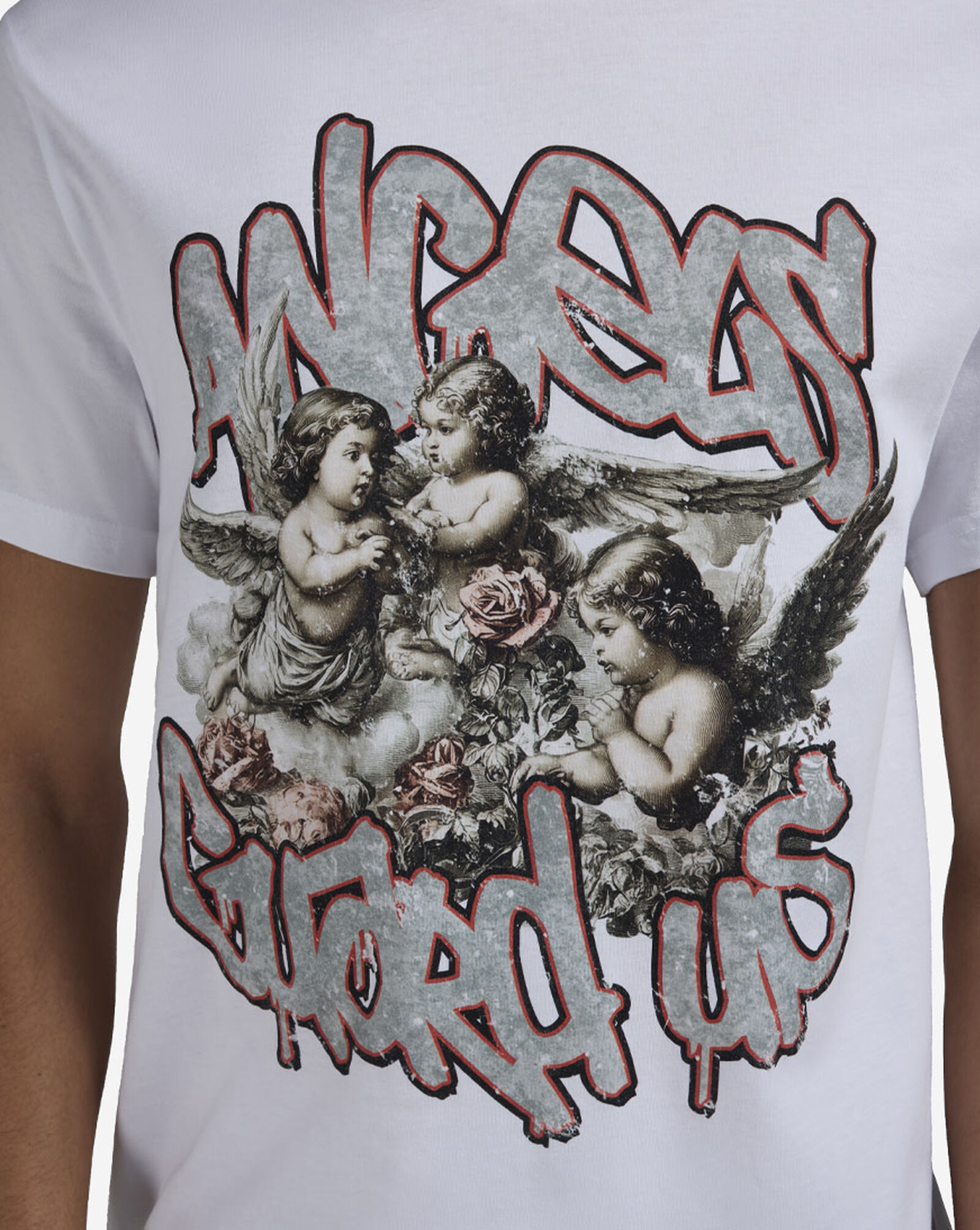 Angels Guard Us Tee White