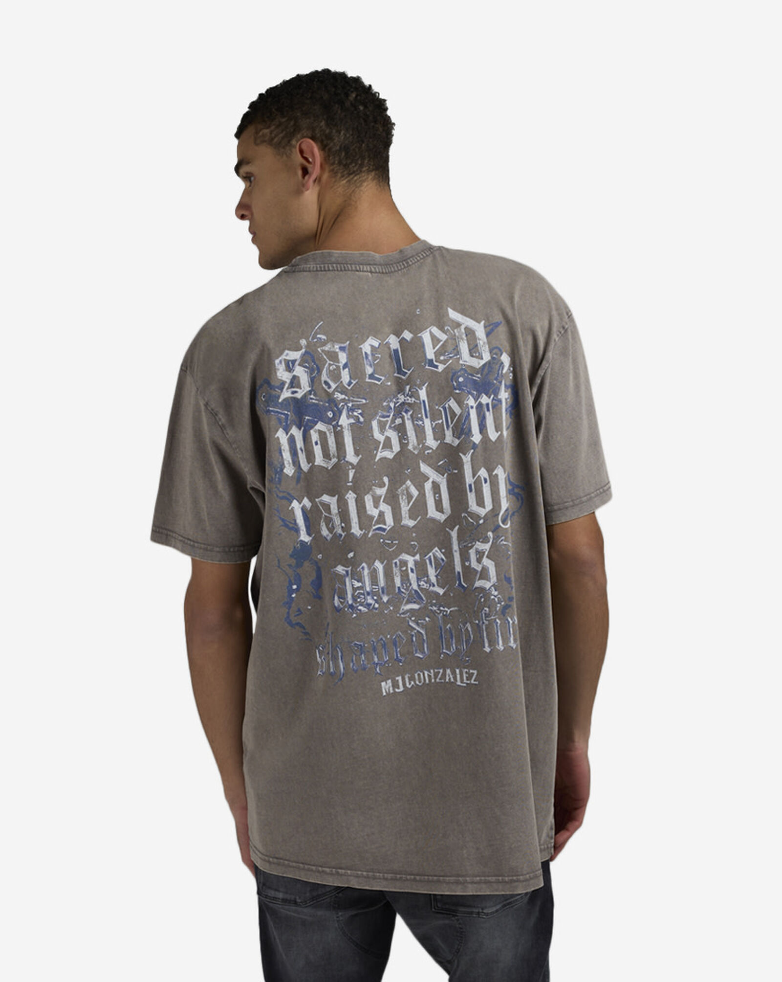 Sacred Not Silent Tee Asphalt