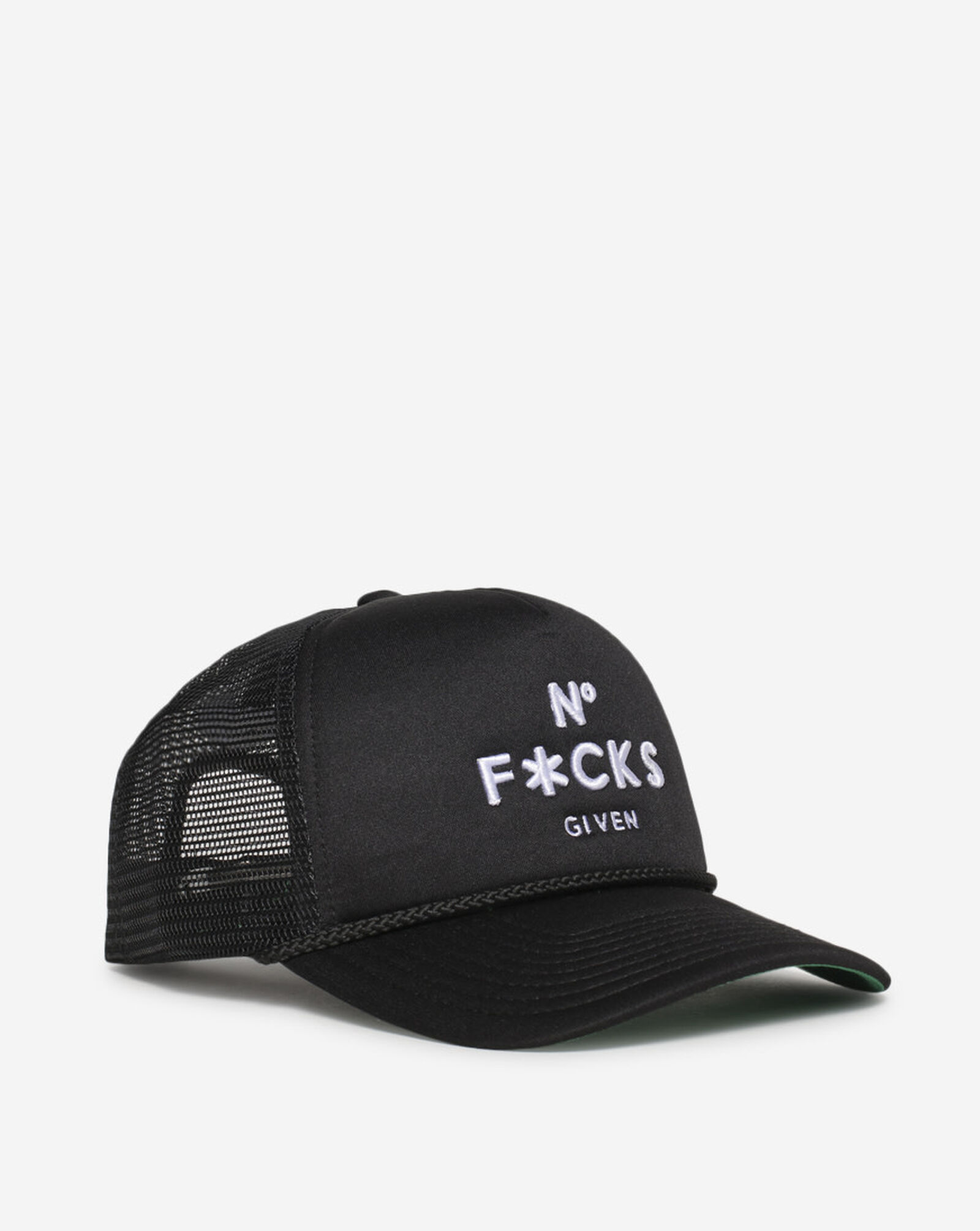 No F*Cks Trucker Hat White