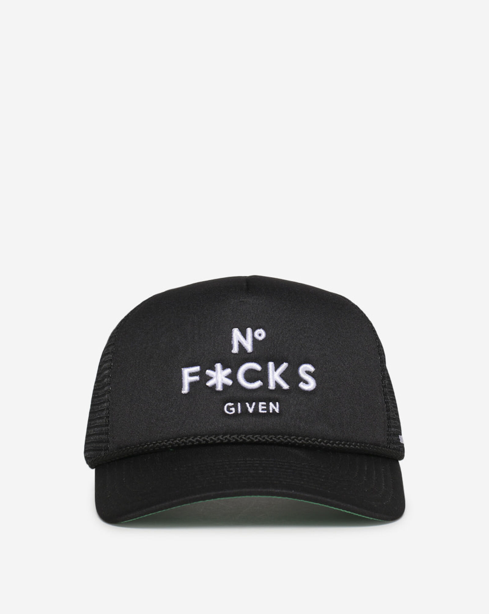 No F*Cks Trucker Hat White