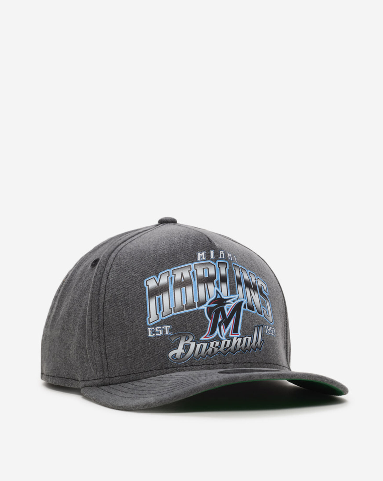 9Fifty Miami Marlins Washed A-Frame Snapback Hat