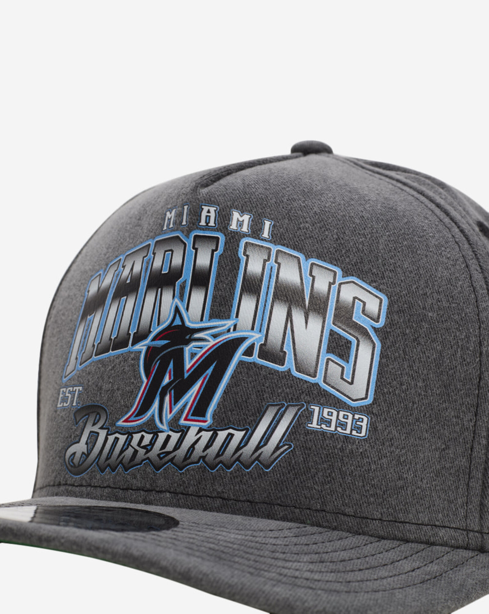 9Fifty Miami Marlins Washed A-Frame Snapback Hat