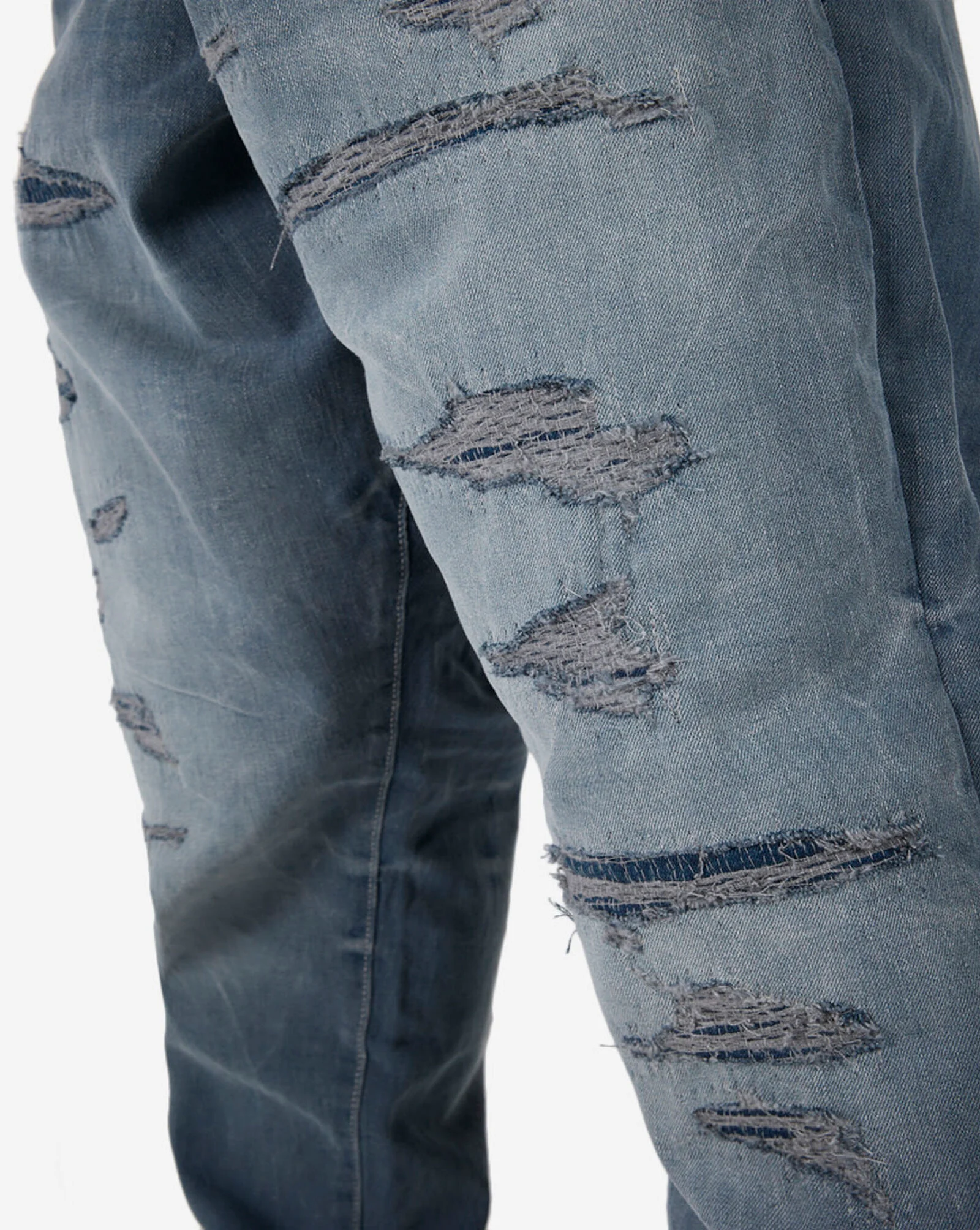 5-Pocket Rip and Repair Straight Jeans Thundra Wash 3 5-Pocket Rip and Repair Straight Jeans Thundra Wash